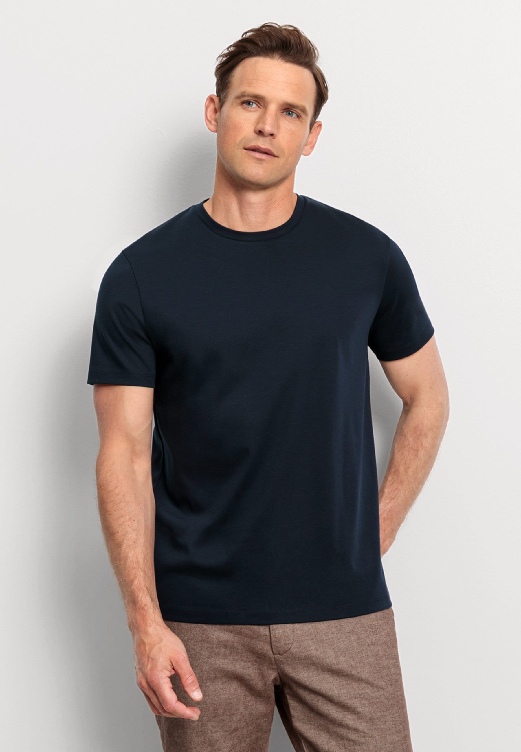 OLYMP T-Shirt "OLYMP Casual Wirk, T-Shirt"