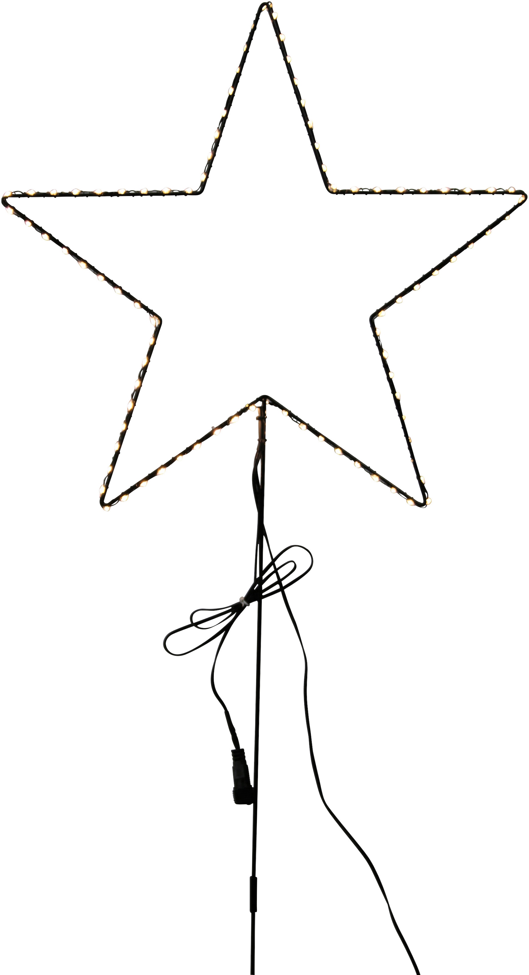 AM Design LED Stern Warmweiß Weihnachtsstern aus Draht, Weihnachtsdeko für innen und aussen
