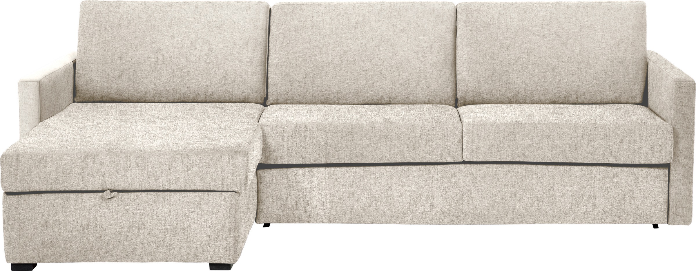 Places of Style Schlafsofa »GOLDPOINT Ecksofa 264 cm, Liegefläche (140/200cm), L-Form,«, Bettfunktion, Bonell-Federkernmatratze und Dauerschläfer-Funktion