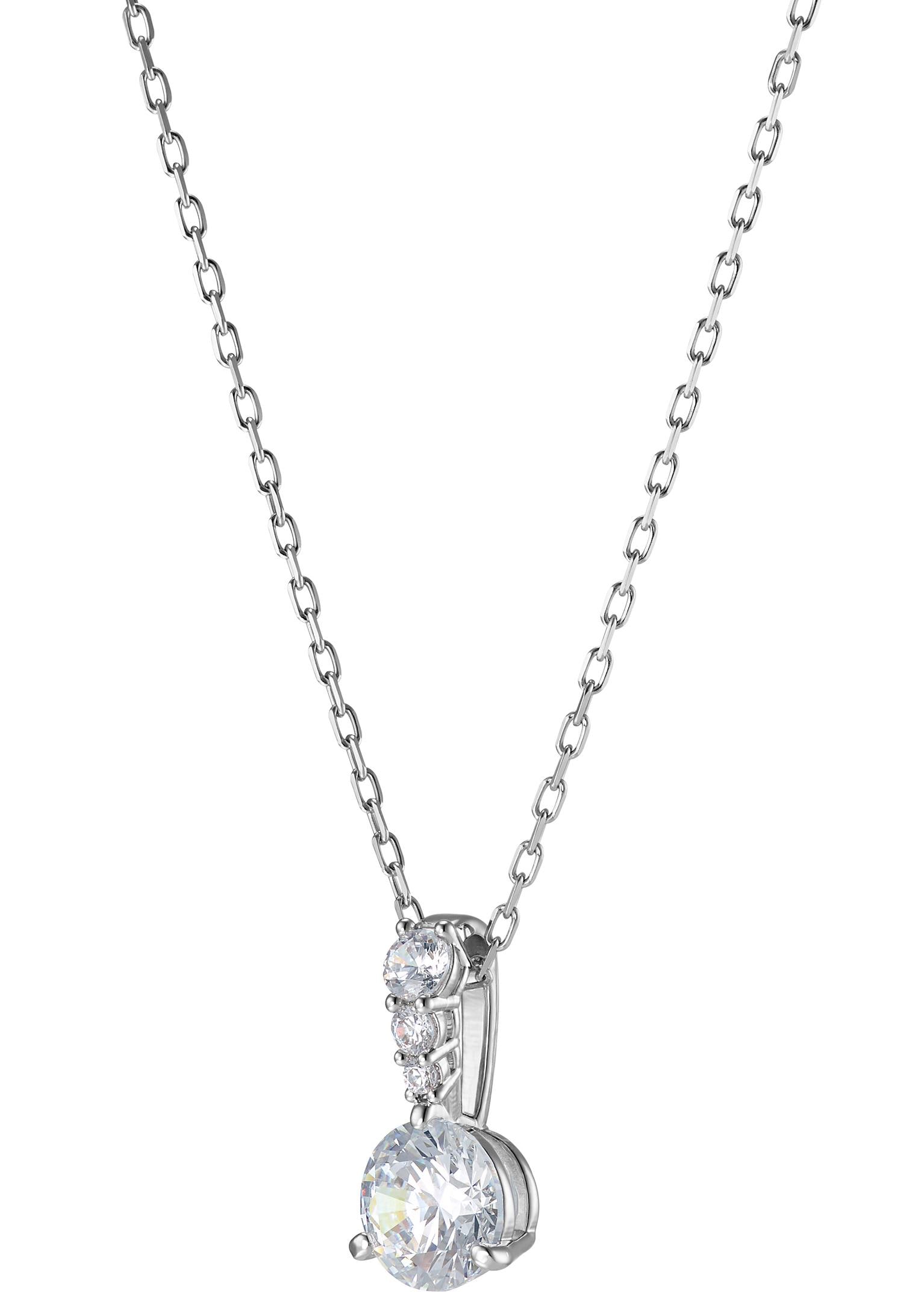 Swarovski Kette mit Anhänger »Stilla Round«, mit Swarovski® Kristall