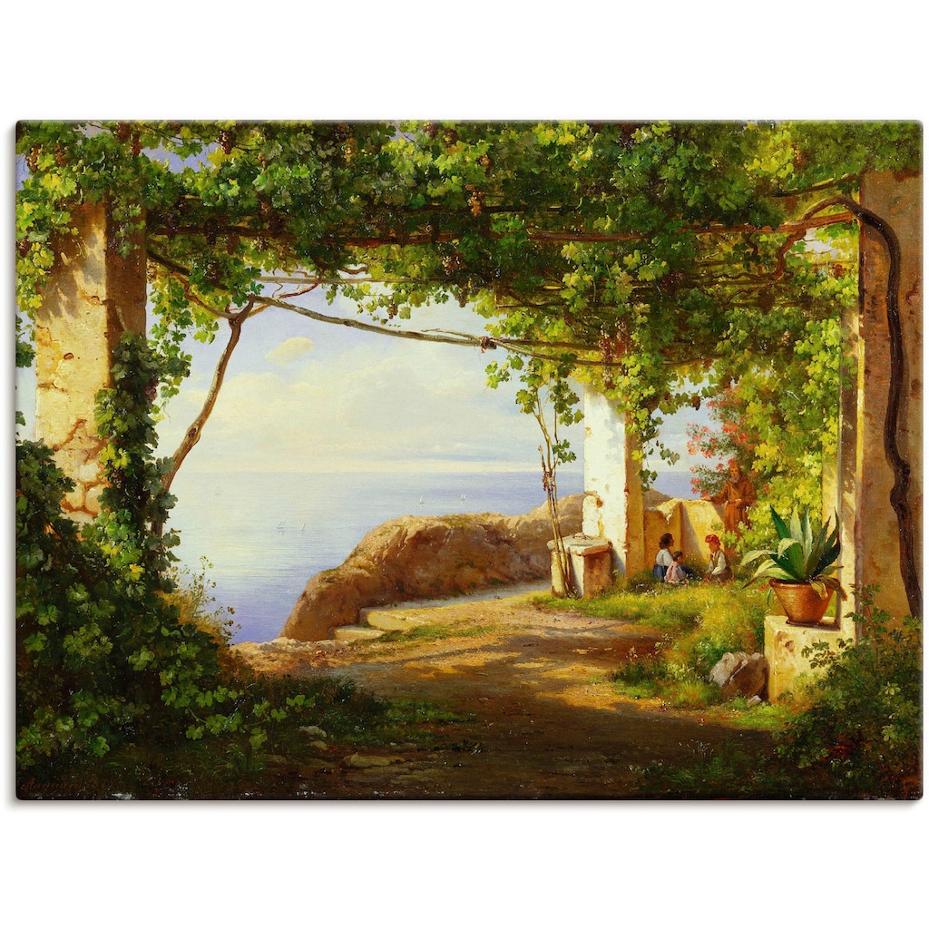 Artland Wandbild »Sorrento. 1875«, Garten, (1 St.)