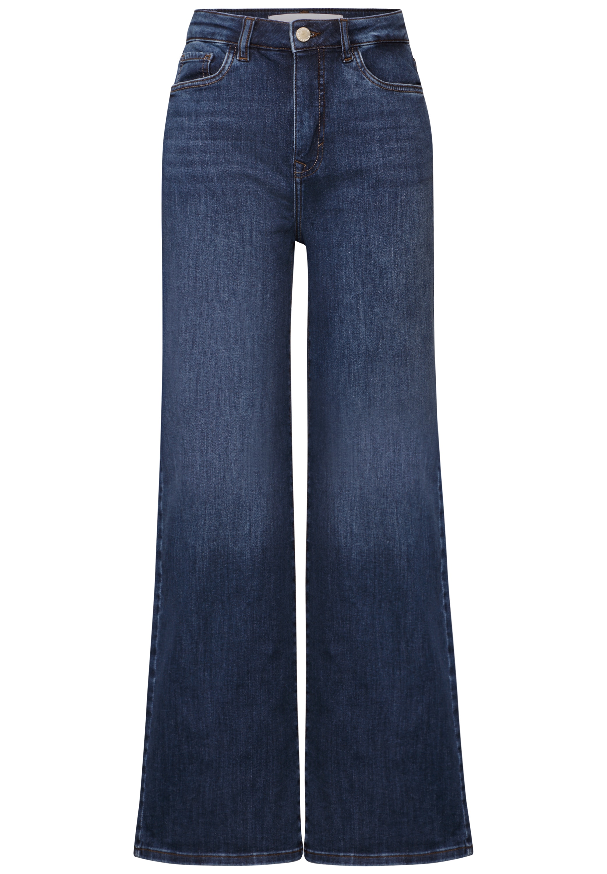 STREET ONE STUDIO Weite Jeans, aus Baumwolle mit Stretchanteil