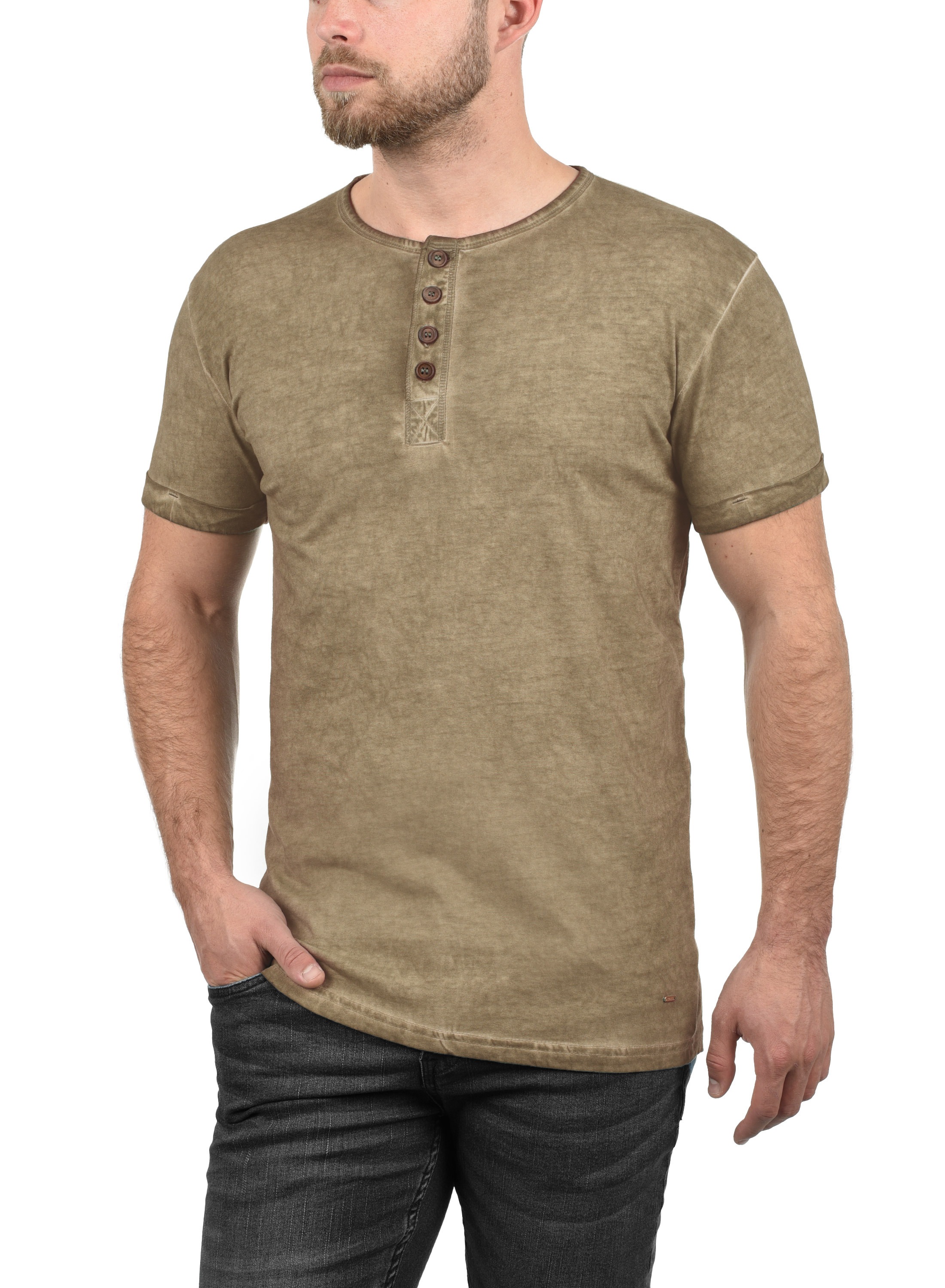 !Solid Rundhalsshirt SDTihn Kurzarmshirt mit Brusttasche günstig online kaufen