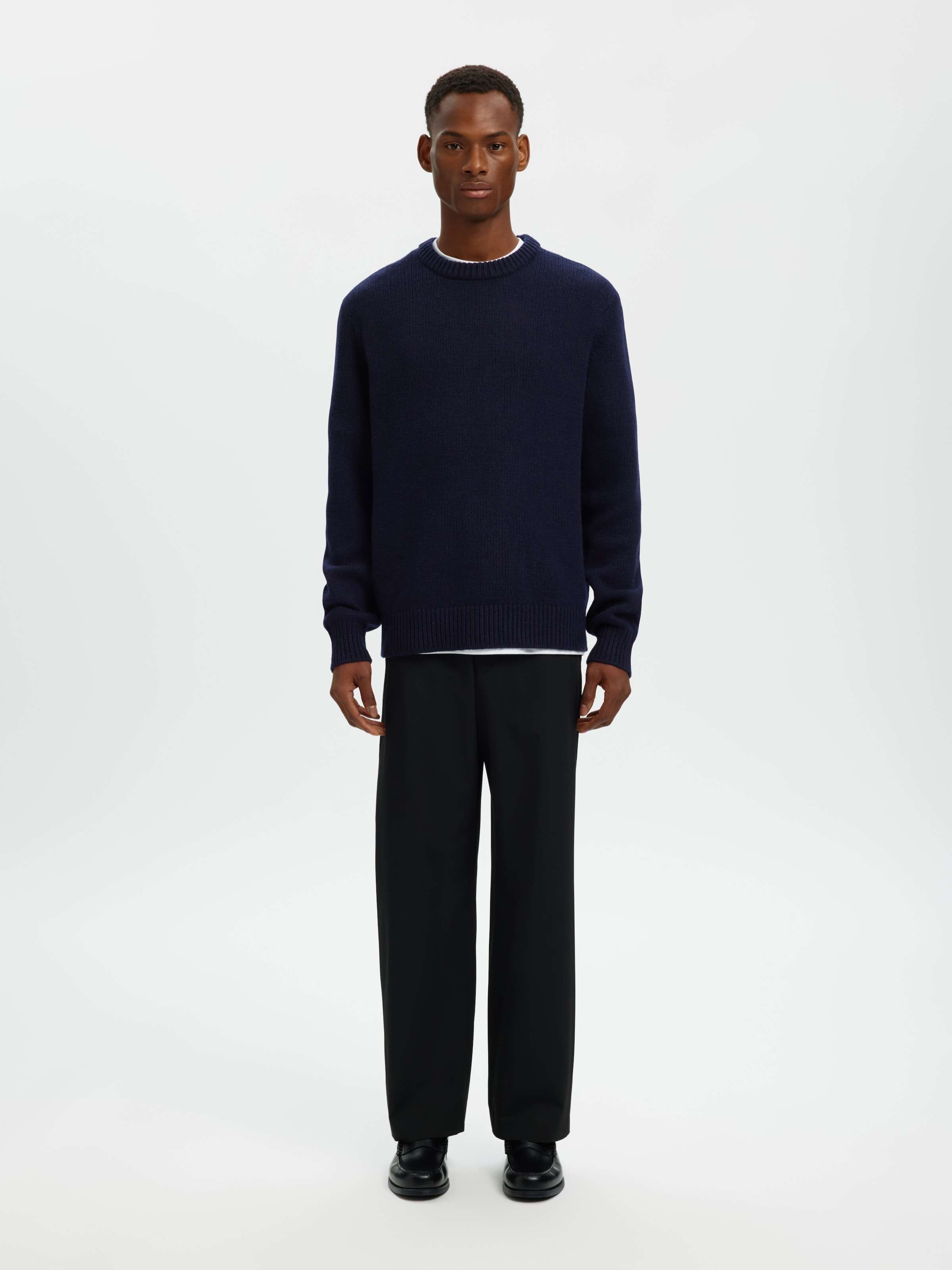 SELECTED Rundhalspullover »SLHCODY LS KNIT RELAXED CREW NECK NOOS«
