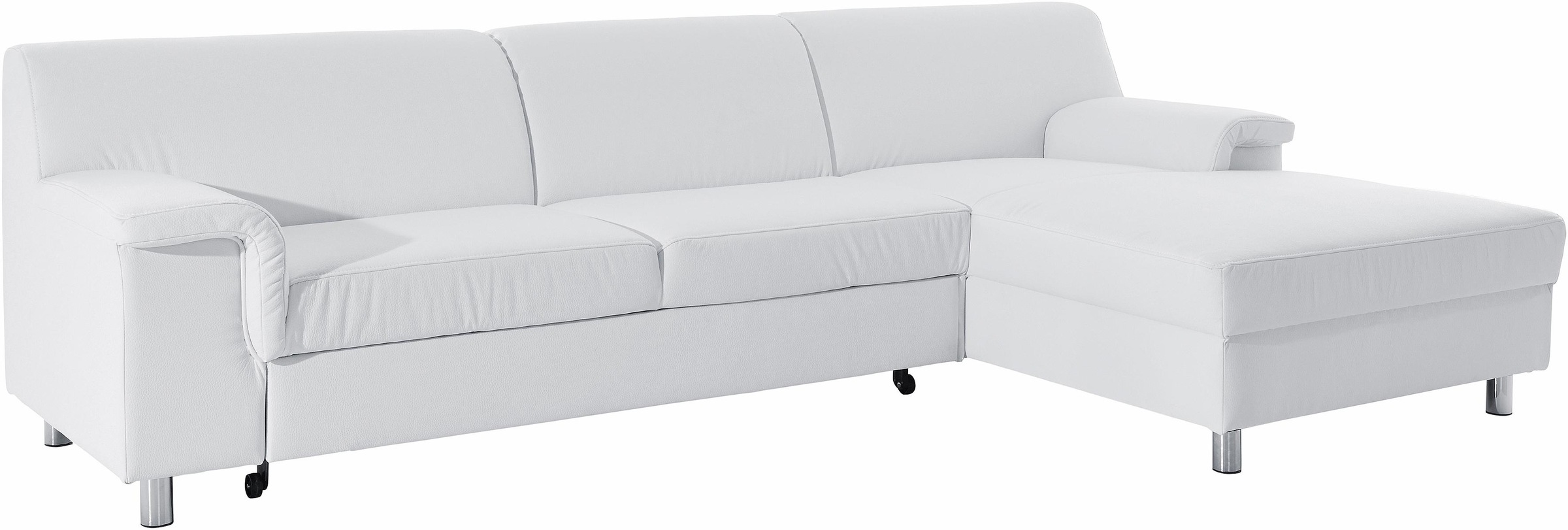 INOSIGN Ecksofa »Jamie, modern und elegant, Fußhöhe 9cm, L-Form,«, wahlweise mit Bettfunktion