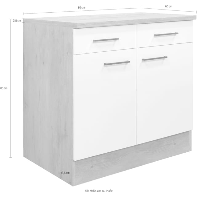 Flex-Well Unterschrank »Vintea«, (B x H x T) 80 x 85 x 60 cm, für viel  Stauraum bestellen | BAUR