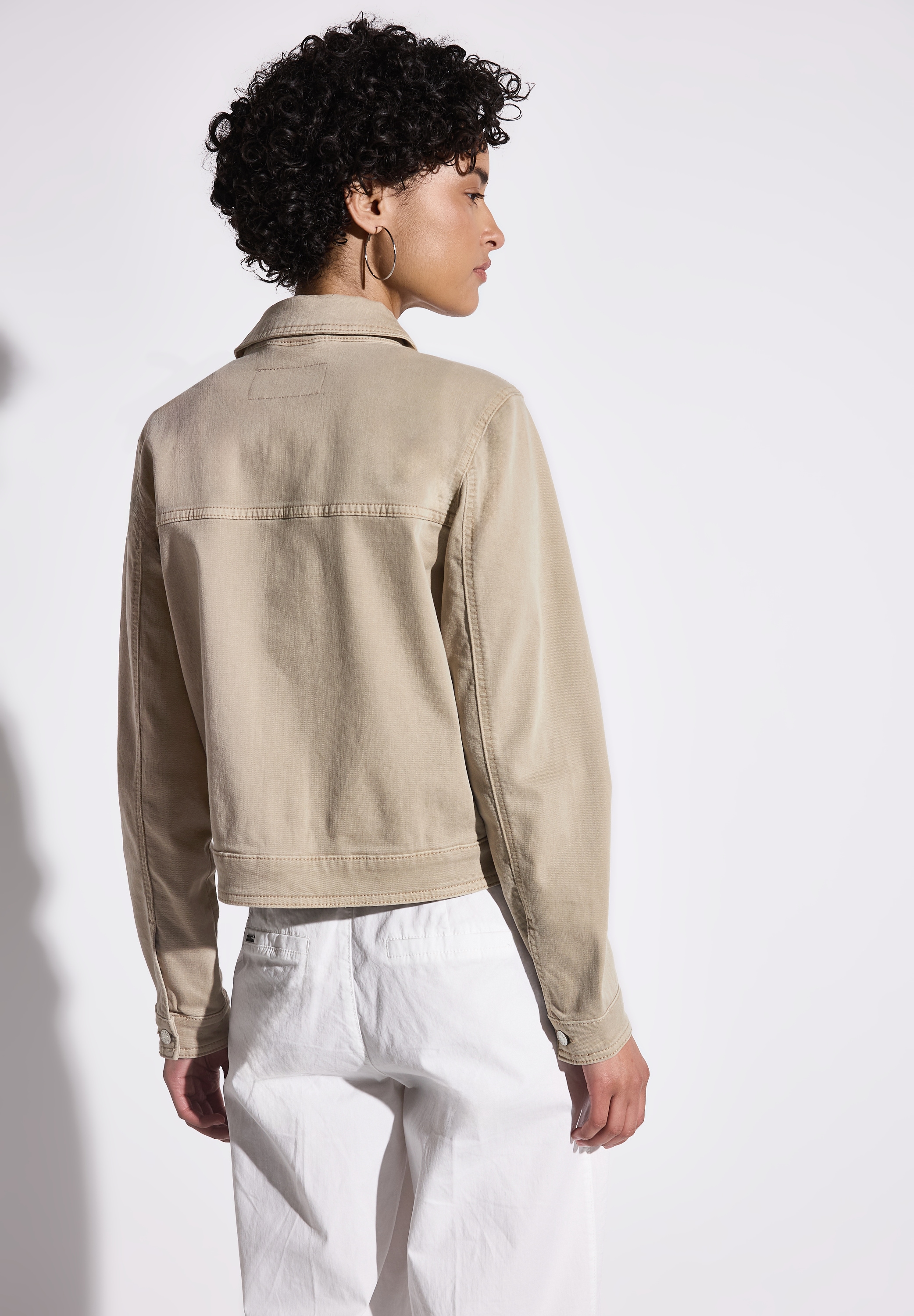 STREET ONE Jeansjacke, ohne Kapuze, mit Knopfleiste