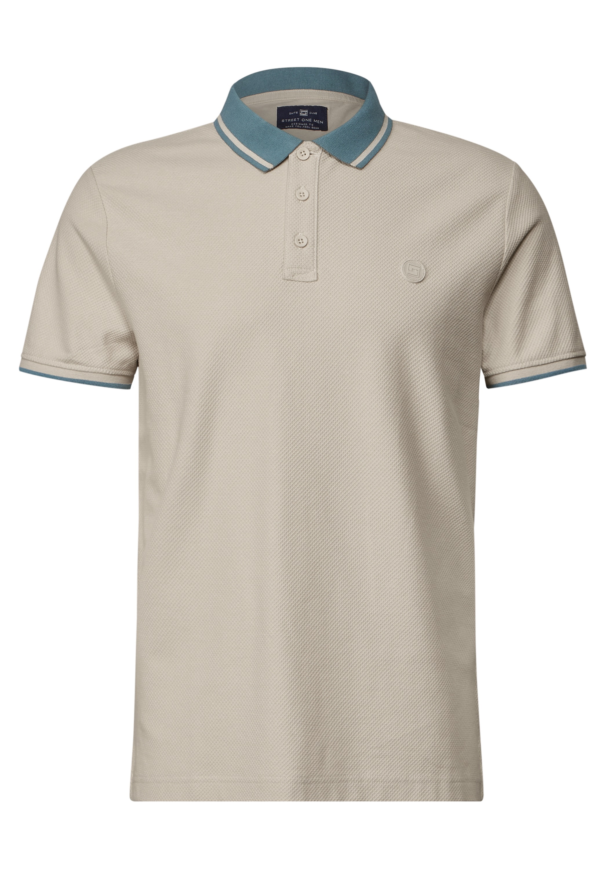STREET ONE MEN Poloshirt, mit Kontrastdetails