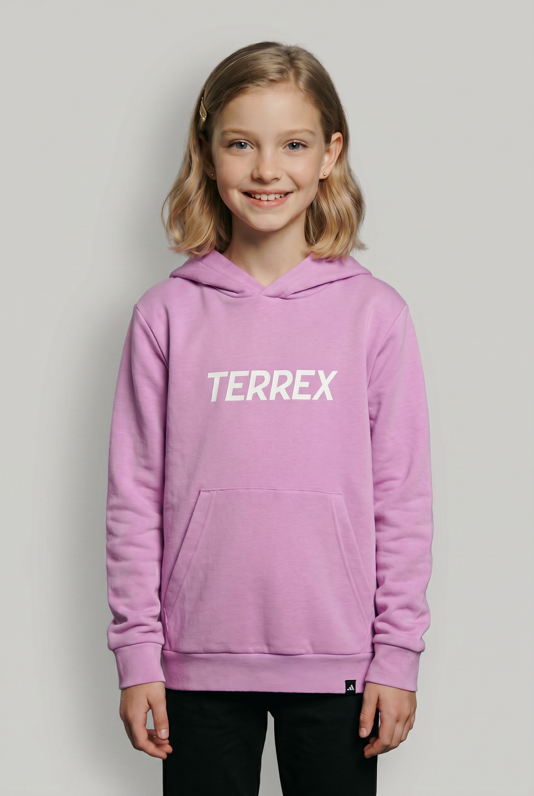 adidas TERREX Kapuzensweatshirt "KIDS MULTI LOGO HOODIE", für Kinder, mit Kängurutasche, ohne Verschluss