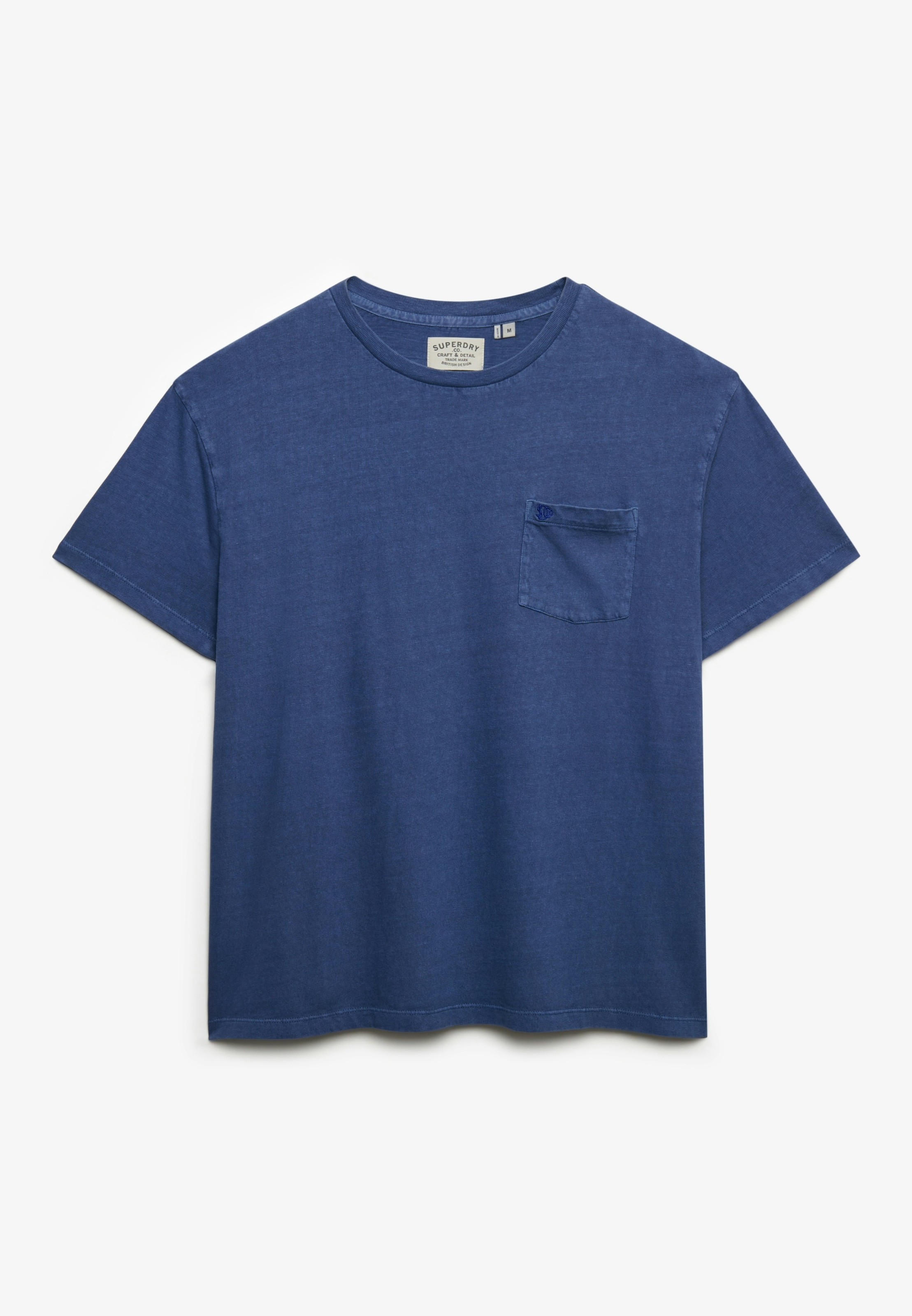 Superdry Rundhalsshirt »COTTON CLASSIC LINEN PKT TEE« Baumwollmischung, relaxed fit aus luftig leichtem Baumwoll-Leinen-Mix