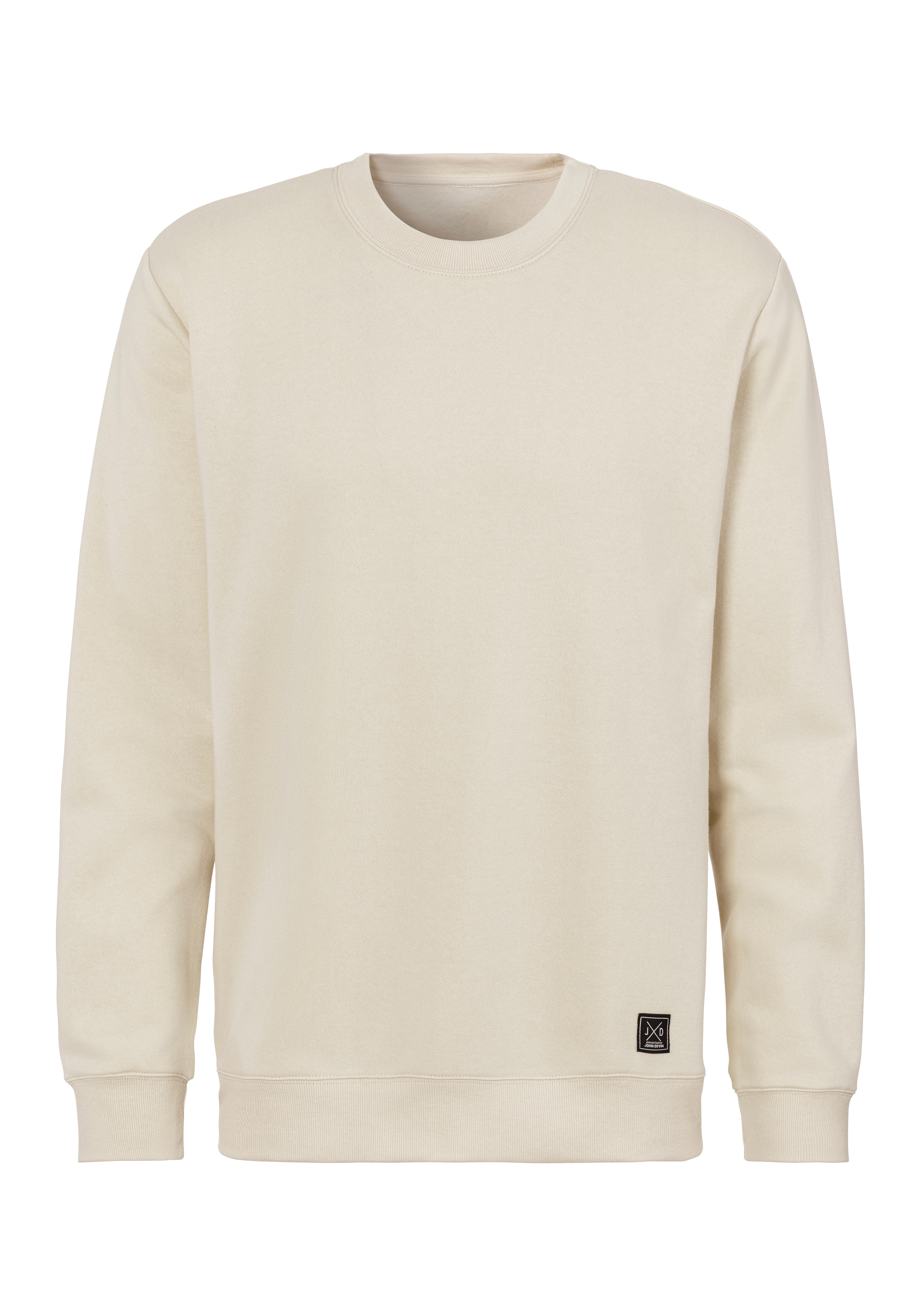 John Devin Sweatshirt, Langarm, Sweatshirt mit Rundhals, Baumwollmischung