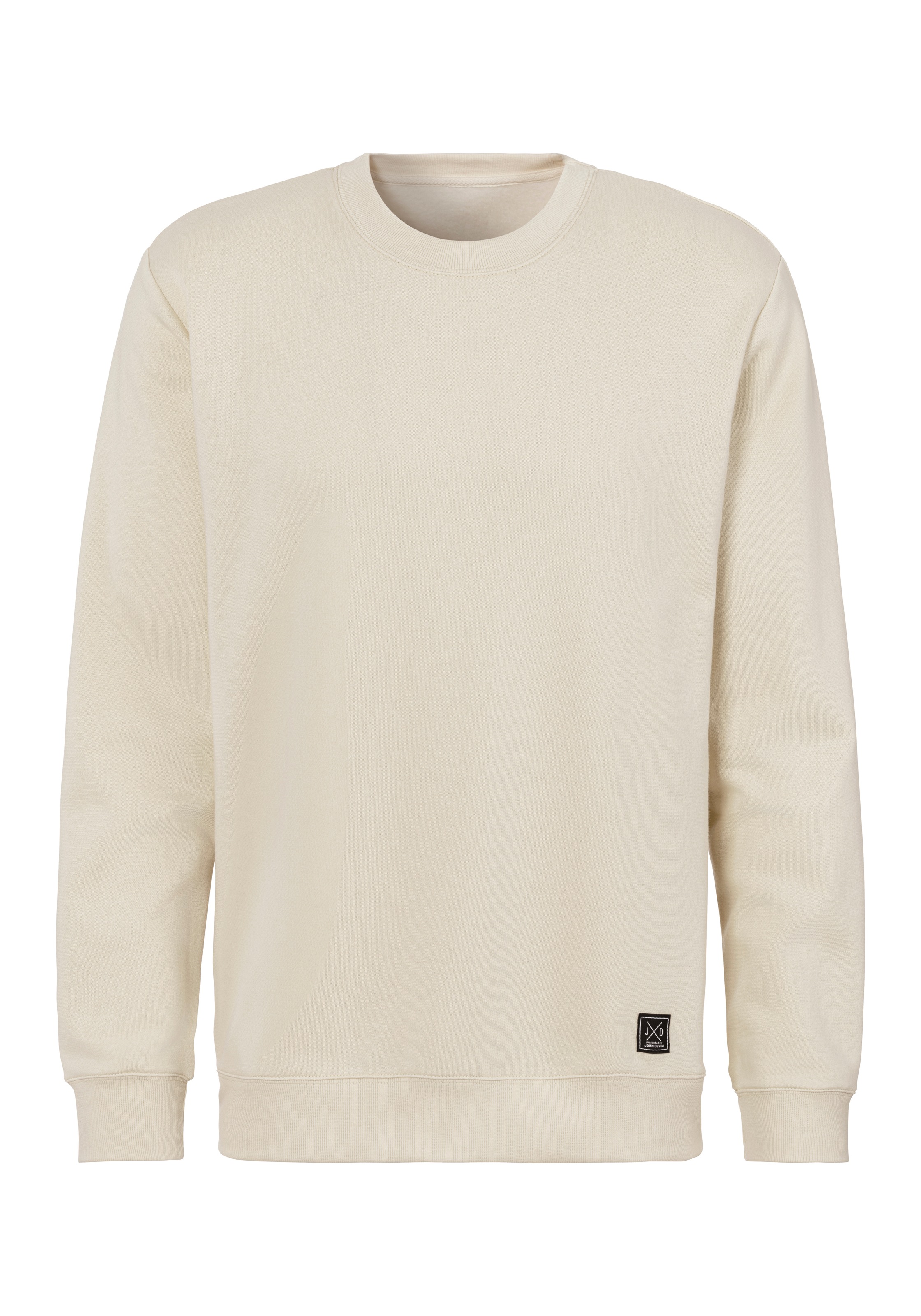 John Devin Sweatshirt, Langarm, Pullover mit Rundhals, Baumwollmischung günstig online kaufen