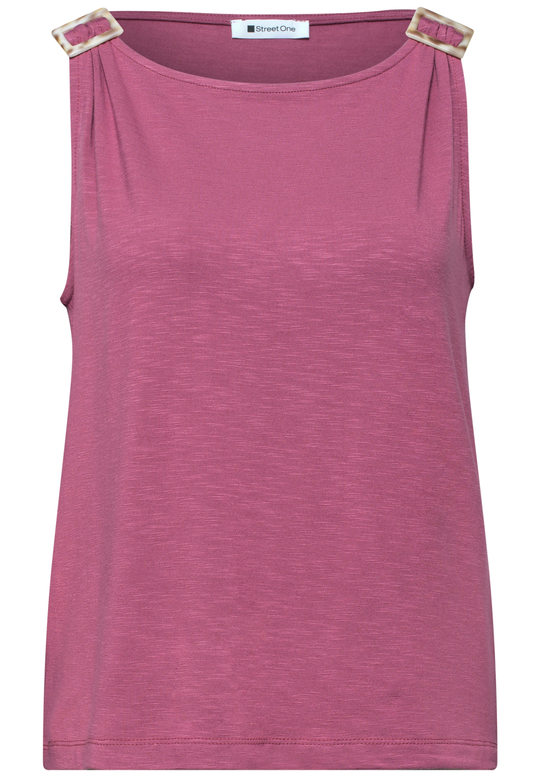 STREET ONE Shirttop mit Flammgarn