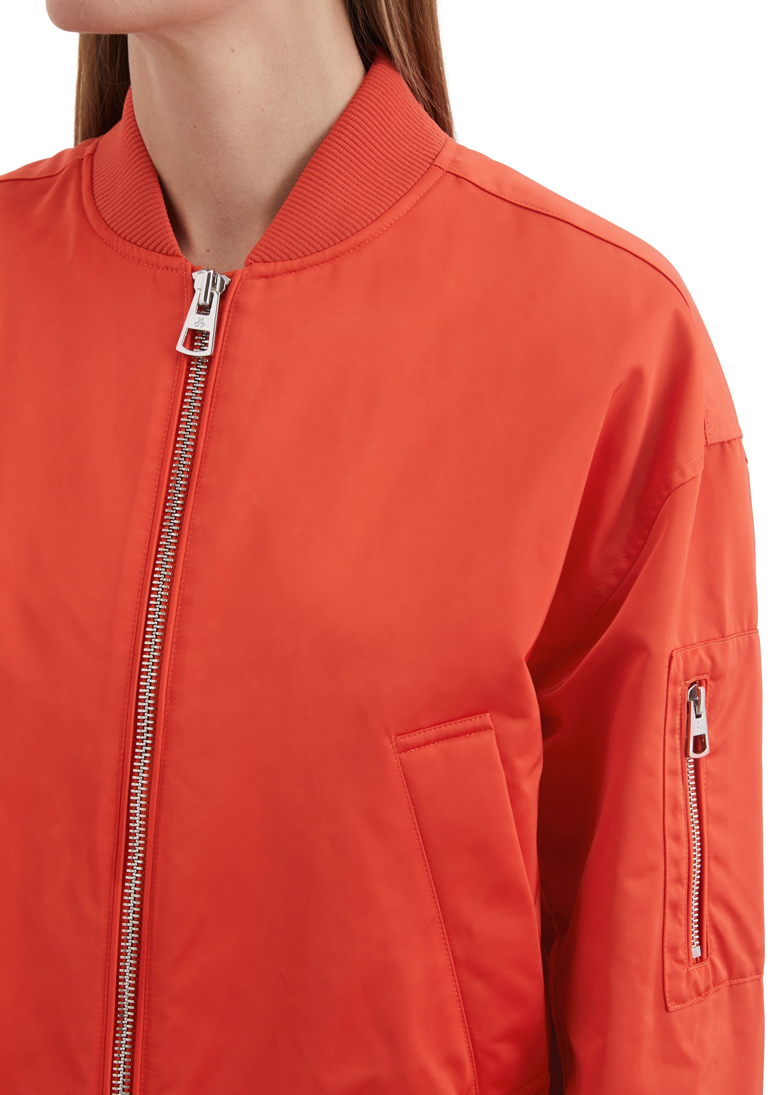 Marc O'Polo Outdoorjacke »aus recyceltem Polyester-Twill«, ohne Kapuze