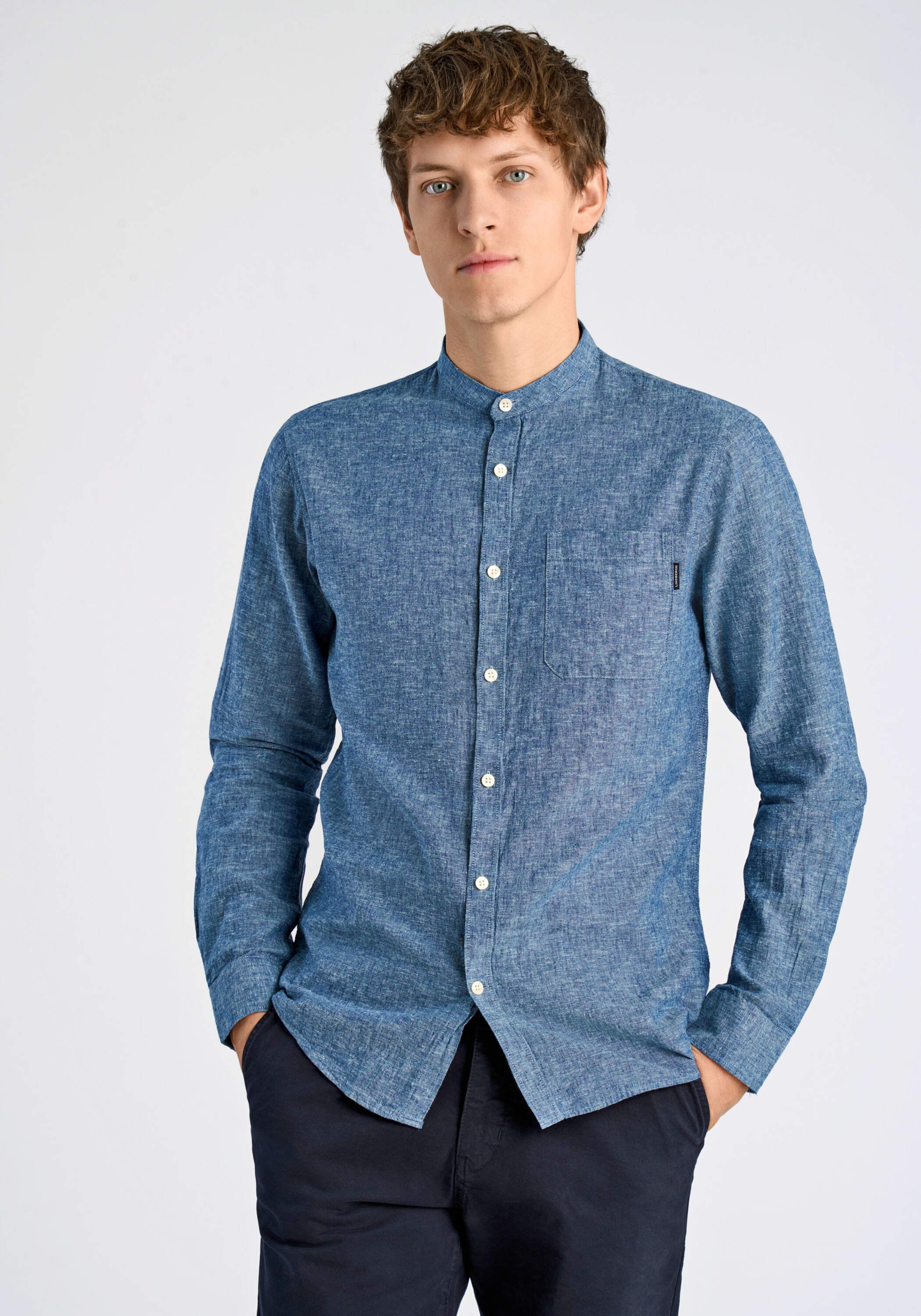 LINDBERGH Leinenhemd "Leinenhemd (Langarm) Relaxed Fit"