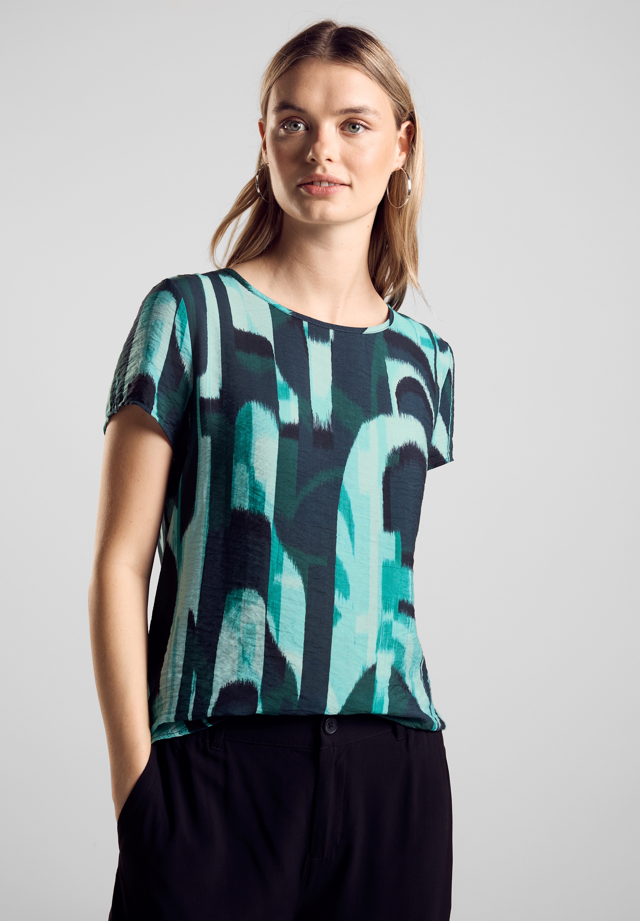 Print-Shirt, aus softer Viskose