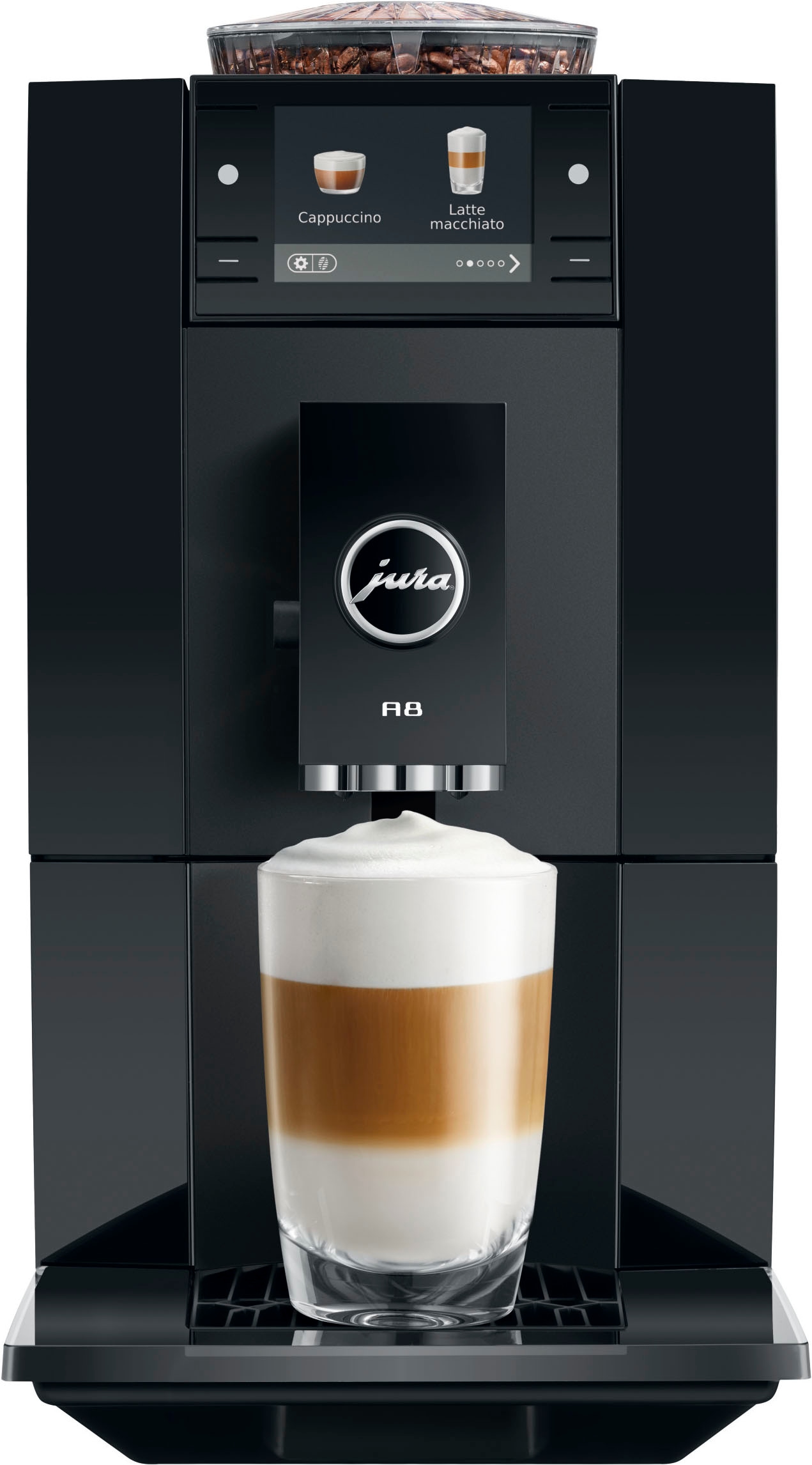 JURA Kaffeevollautomat »A8 Piano Black (EA)«