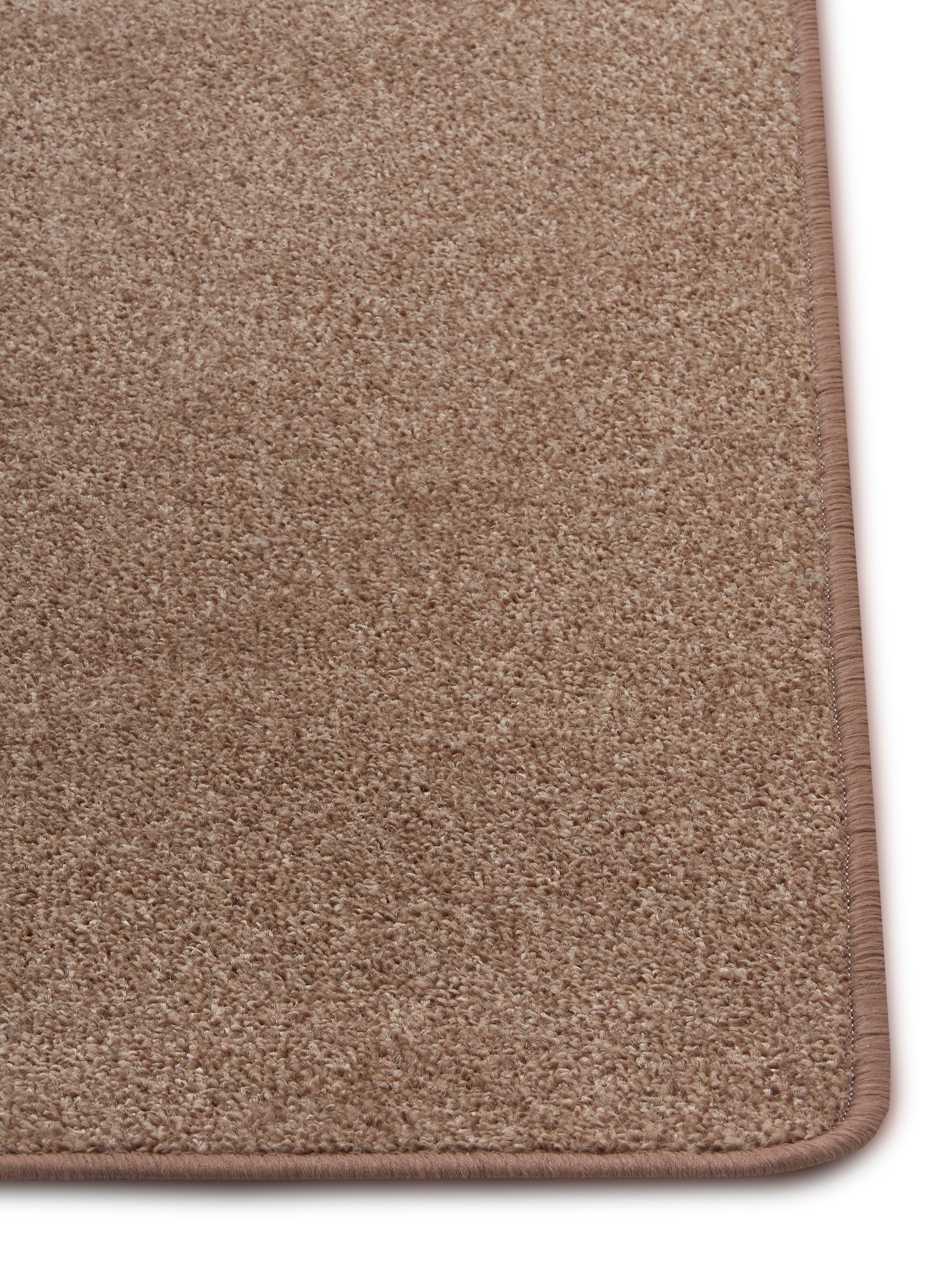 Hanse Home Exclusiv Läufer »Liberty«, rechteckig, 7 mm Höhe, Uni-Meliert, robust, kräftige Farben, rundherum farbige Kettelung