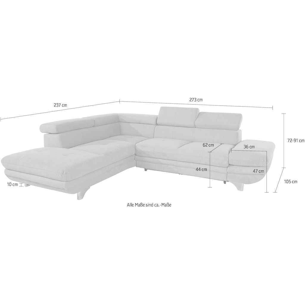 COTTA Ecksofa »Enterprise L-Form«