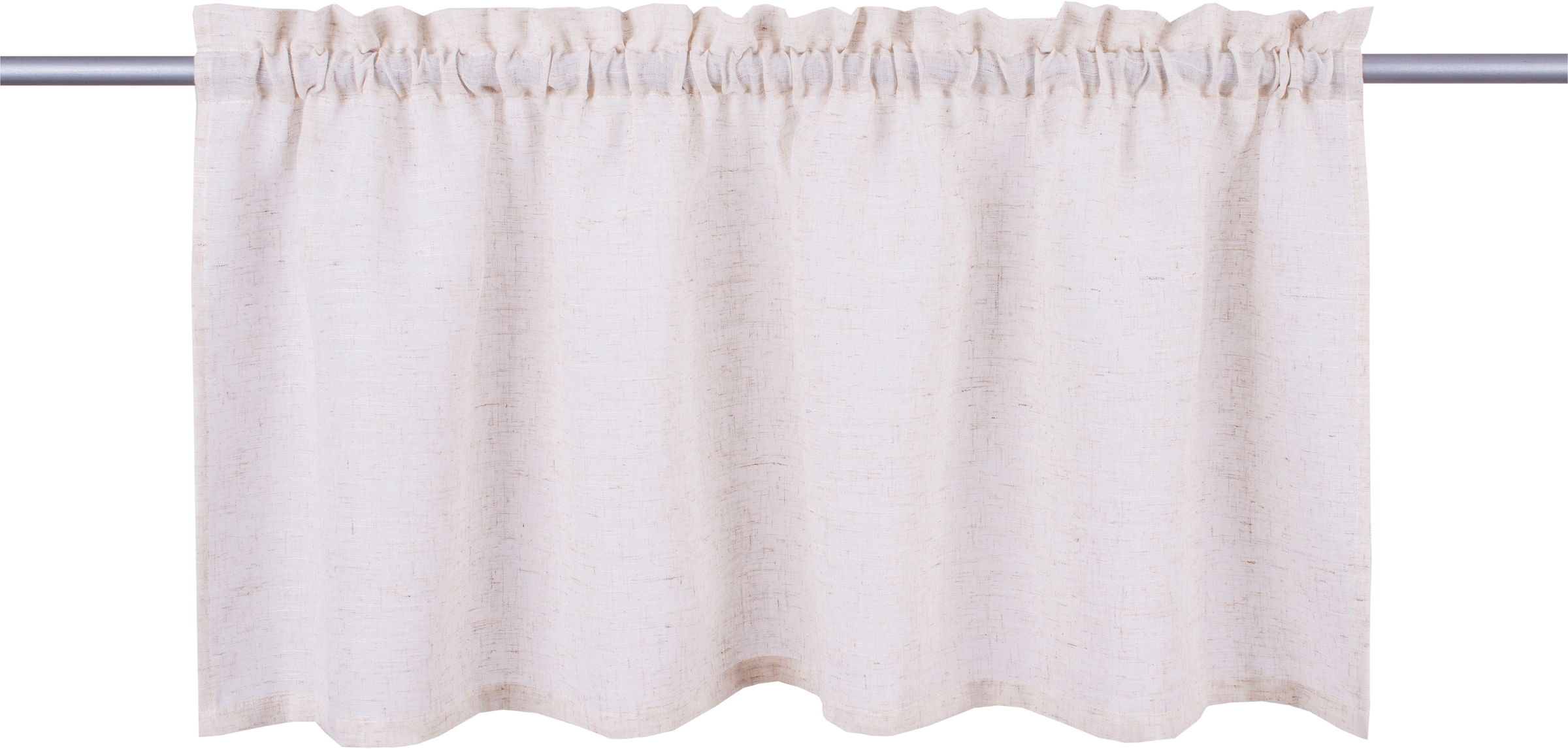 OTTO home Scheibengardine »Louvelle« Stangendurchzug 1 Stk. tlg. Leinenoptik, Scheibengardine, modern, basic