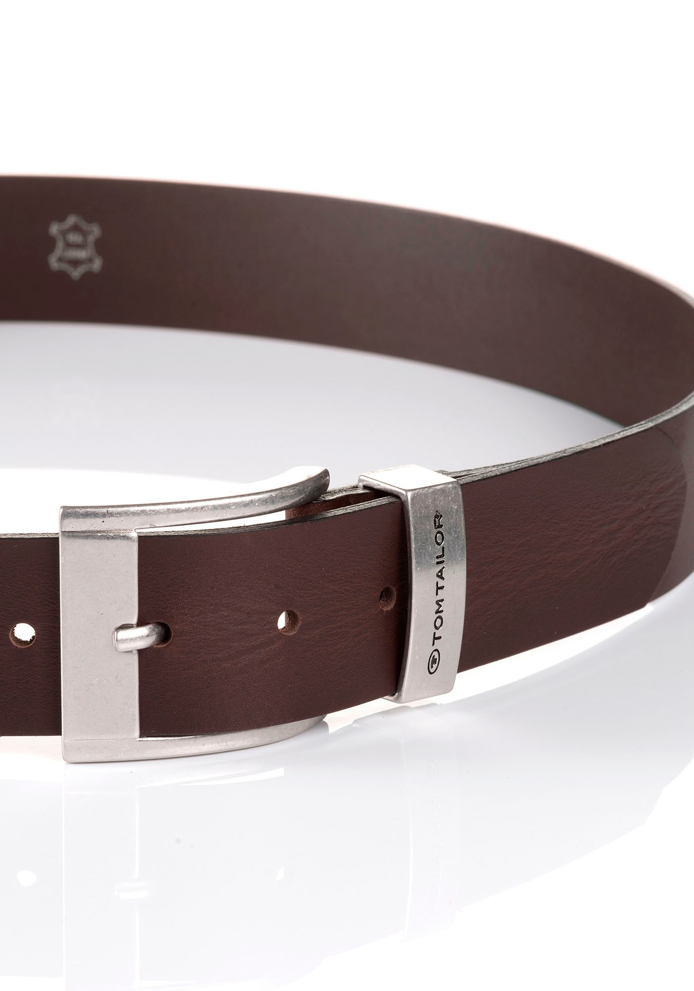 TOM TAILOR Ledergürtel »TTTOM«, 4 cm breiter Herrengürtel, Casual und Jeans Look