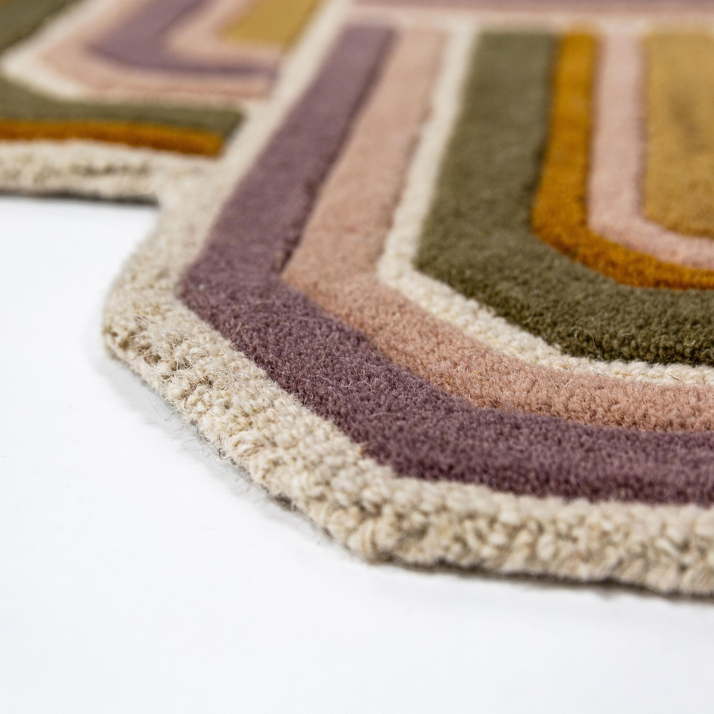 FLAIR RUGS Teppich »LATTICE SHAPED WOOL« rechteckig 6 mm Höhe