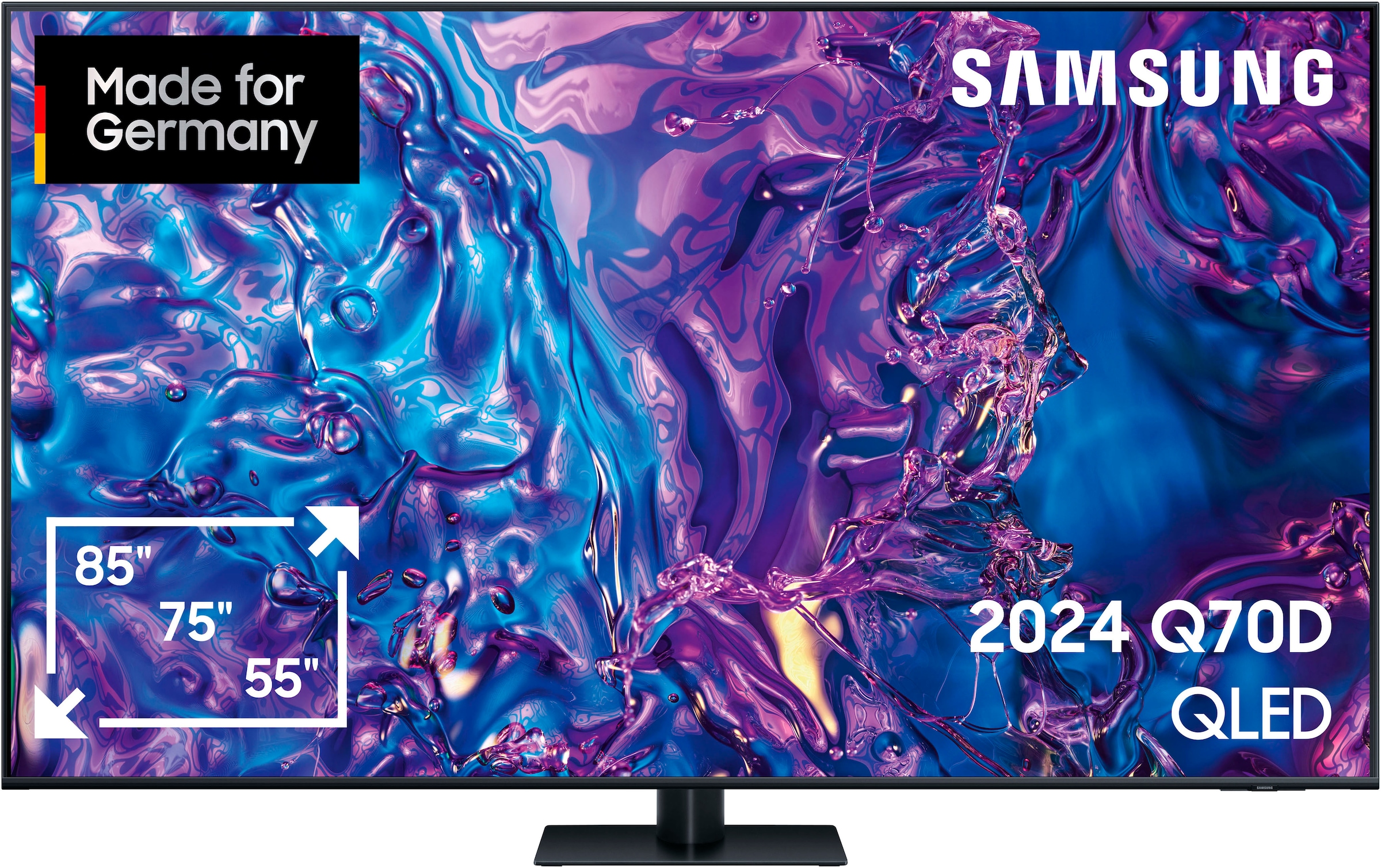 Samsung QLED-Fernseher »GQ85Q70DAT«, 4K Ultra HD, Smart-TV, Neural Quantum 4K AI Gen2 Prozessor, bis zu 120Hz