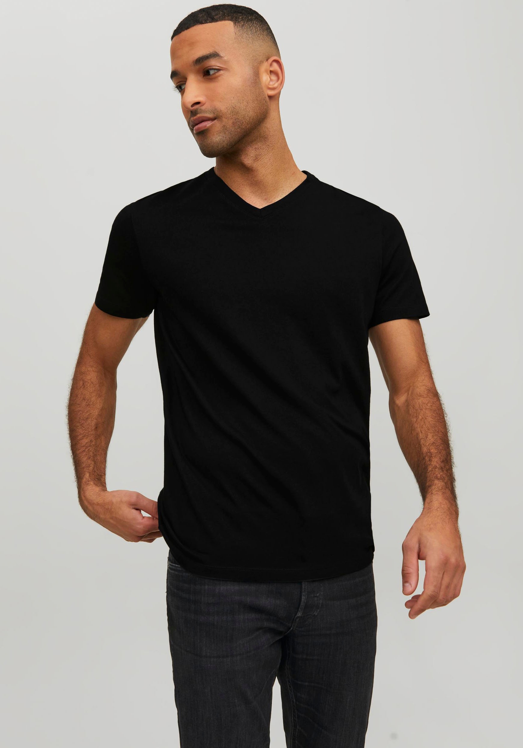 Jack & Jones V-Shirt "JJEORGANIC BASIC TEE"