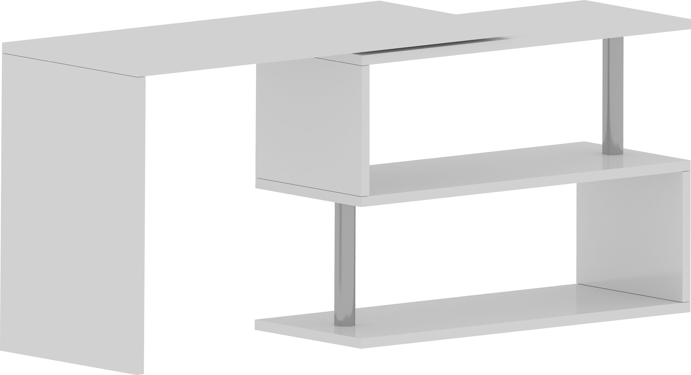 INOSIGN Schreibtisch »Volta, Made in Italy«, multifunktional - als Computertisch, Eckschreibtisch oder Sideboard