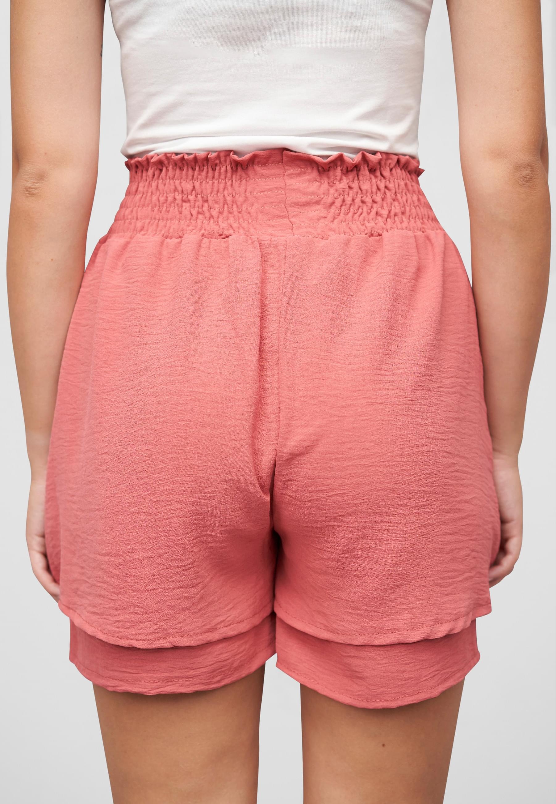 CLOUD 5IVE Shorts »CLOUD 5IVE Musselin Shorts 2-Lagig mit Gummibund«