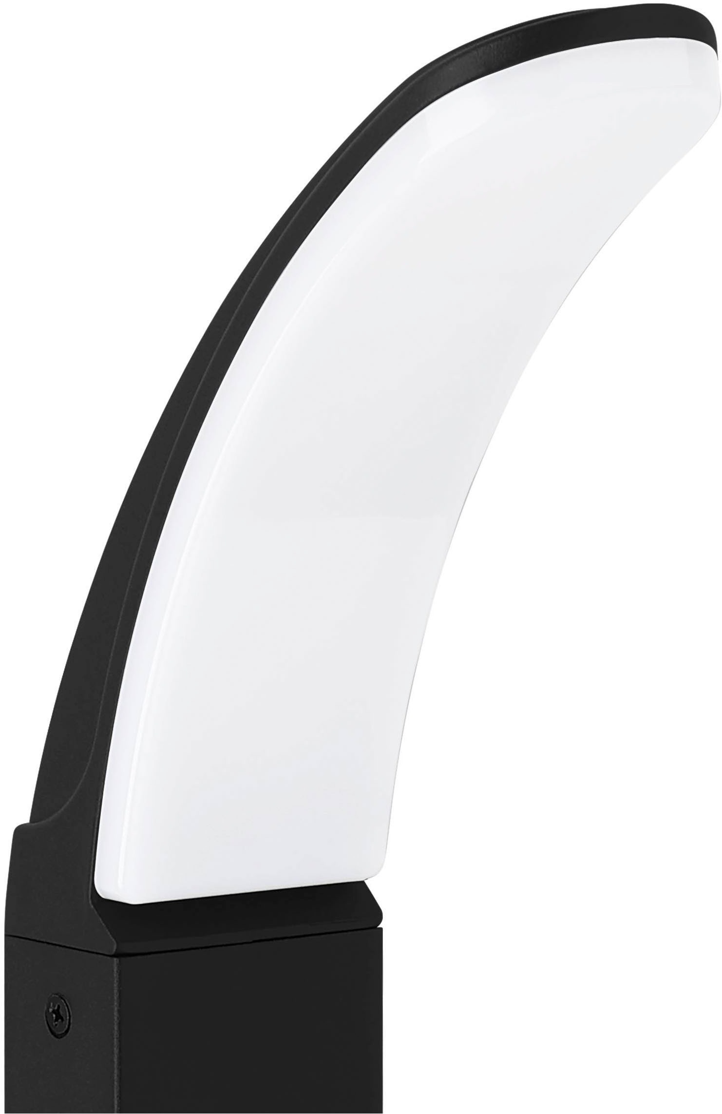 EGLO Stehlampe »Fiumicino Außen-Stehlampe, Außenlampe, Alu und Kunststoff, IP44, Lampe« LED-Modul 1 Stk. Warmweiß Stehleuchte - H90 cm - schwarz - 11,5W inkl.