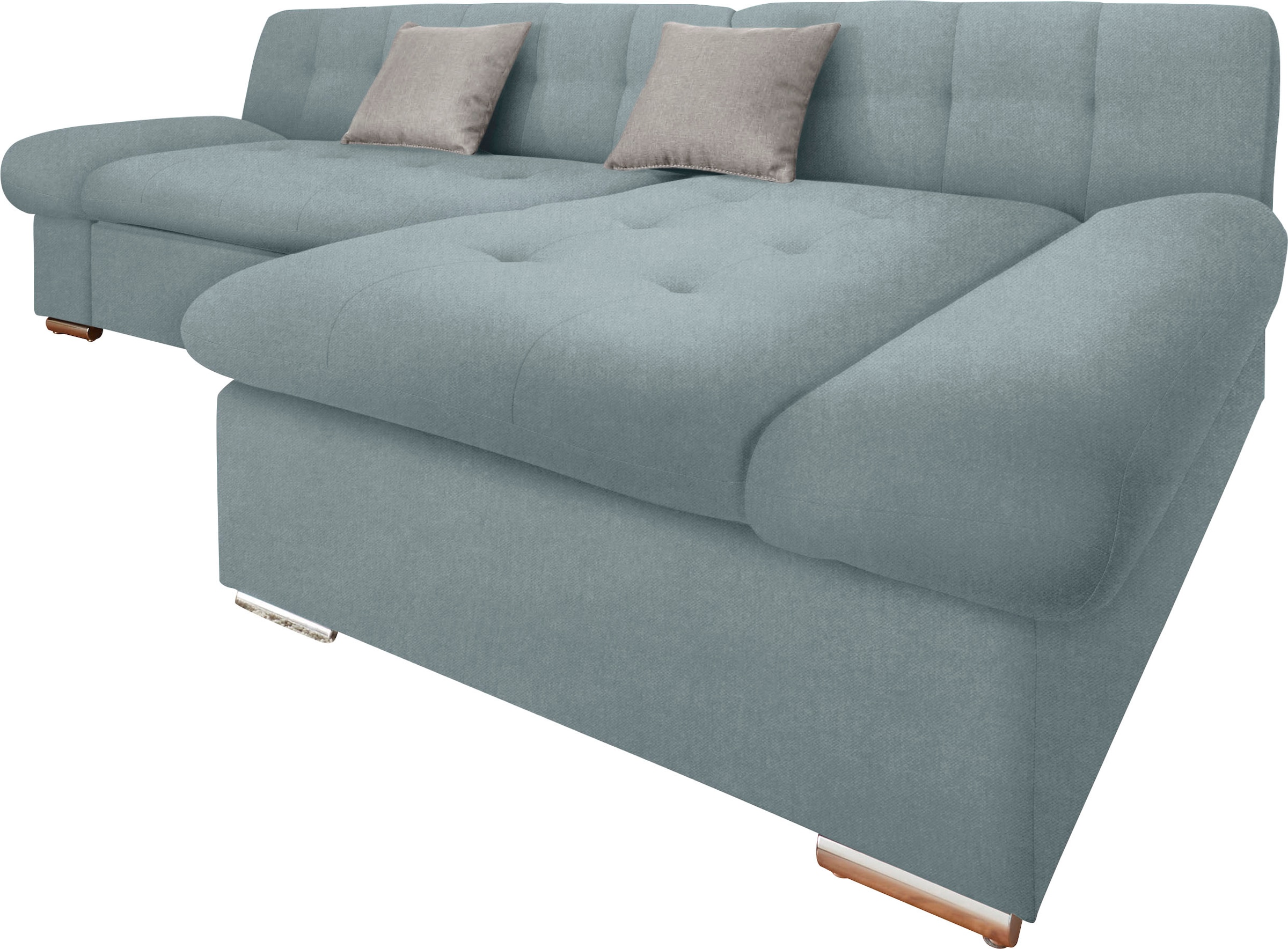 TRENDMANUFAKTUR Ecksofa "Reggae II, moderne Optik, Armteilverstellung, B/T günstig online kaufen