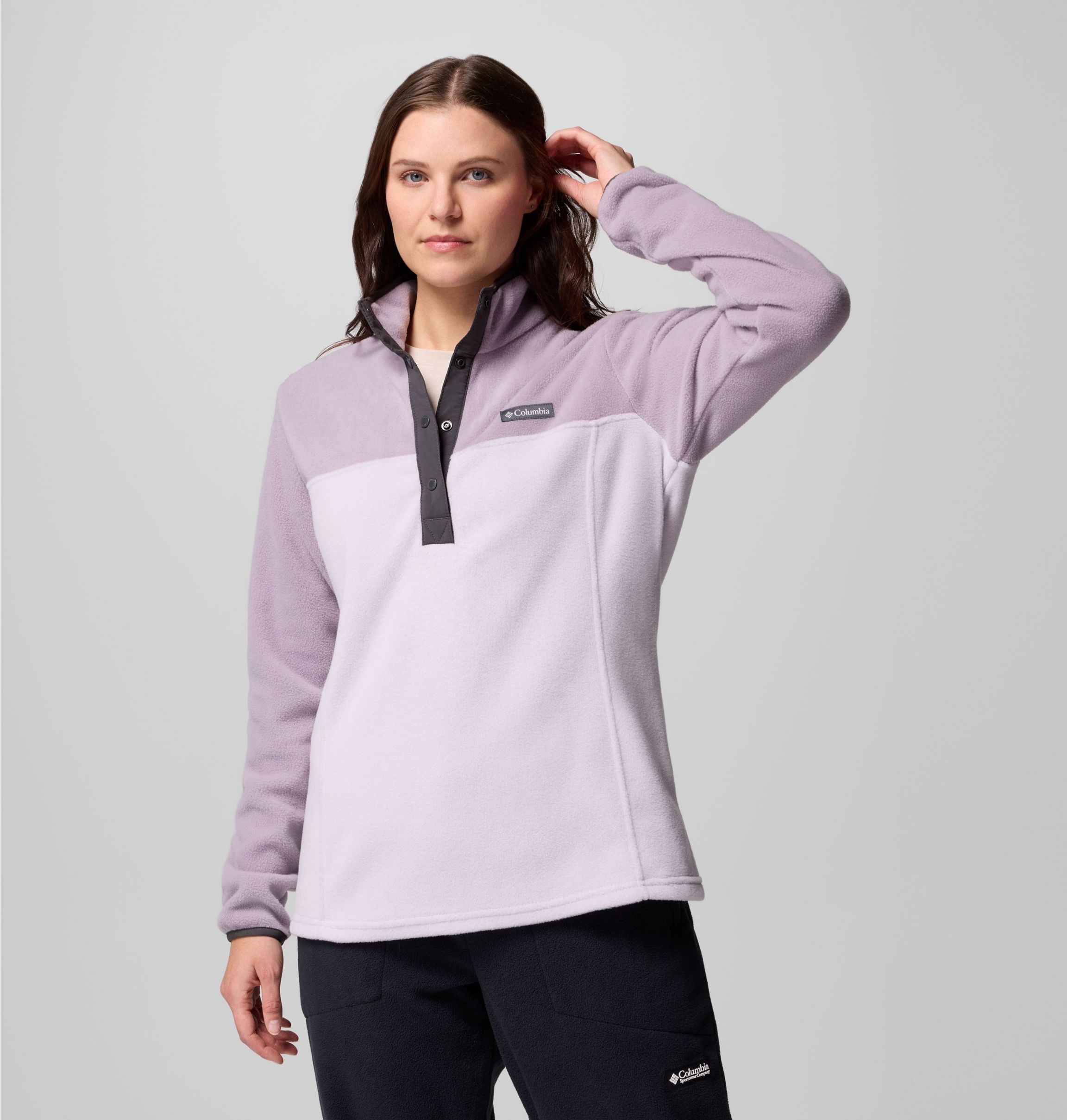 Columbia Fleecepullover "Benton Springs 1/2 Snap Pull Over II", mit halblangem Druckknopfverschluss, wasserabweisend, windabweisend