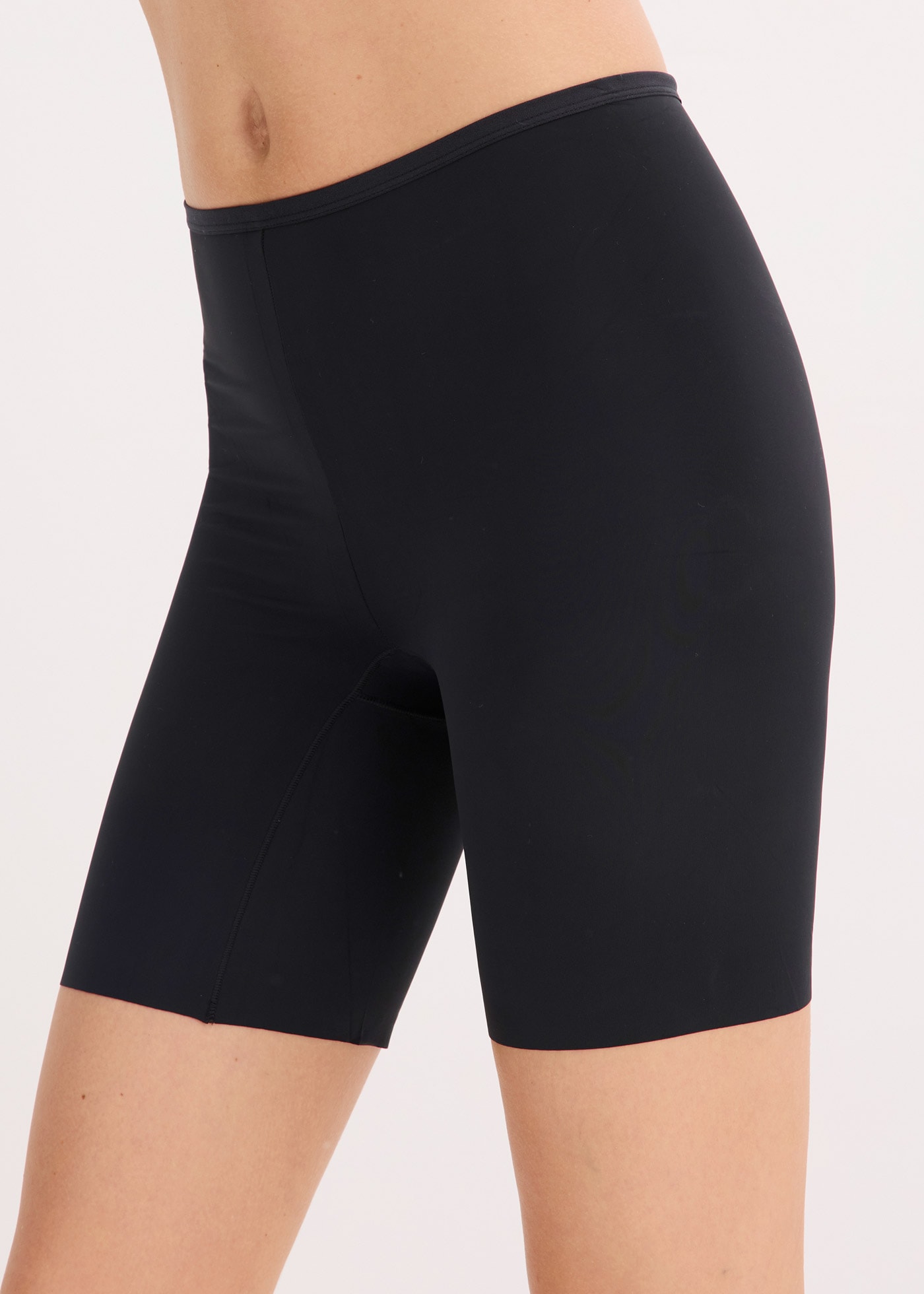 Radlerhose BONPRIX, Damen, Gr. 40/42 (M), N-Gr, schwarz, Obermaterial: 80% Polyamid, 20% Elasthan, unifarben, Hosen Radlerhose, aus Polyamid und Baumwolle, mit Gummizug-Verschluss