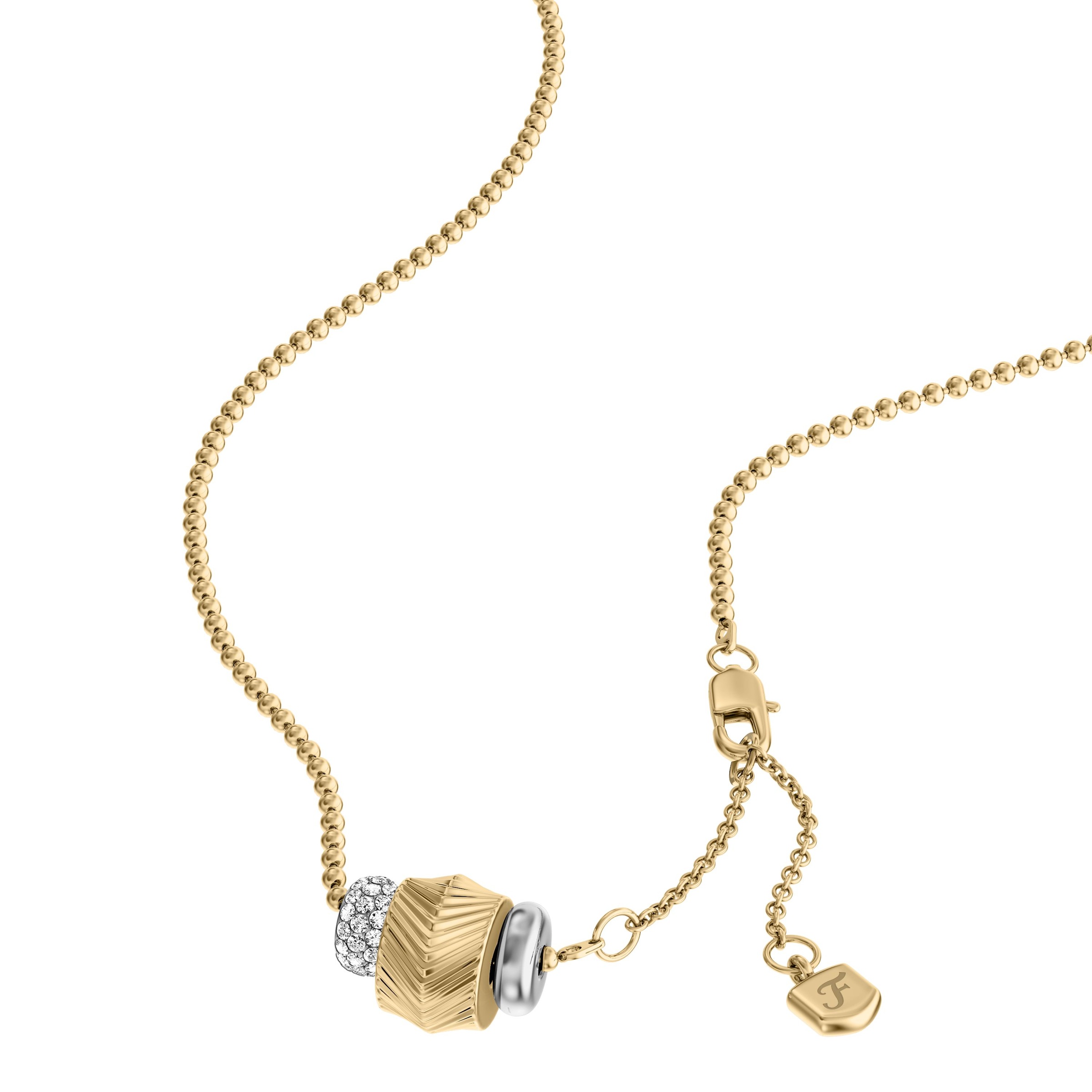Fossil Kette mit Anhänger »Harlow« mit Glasstein