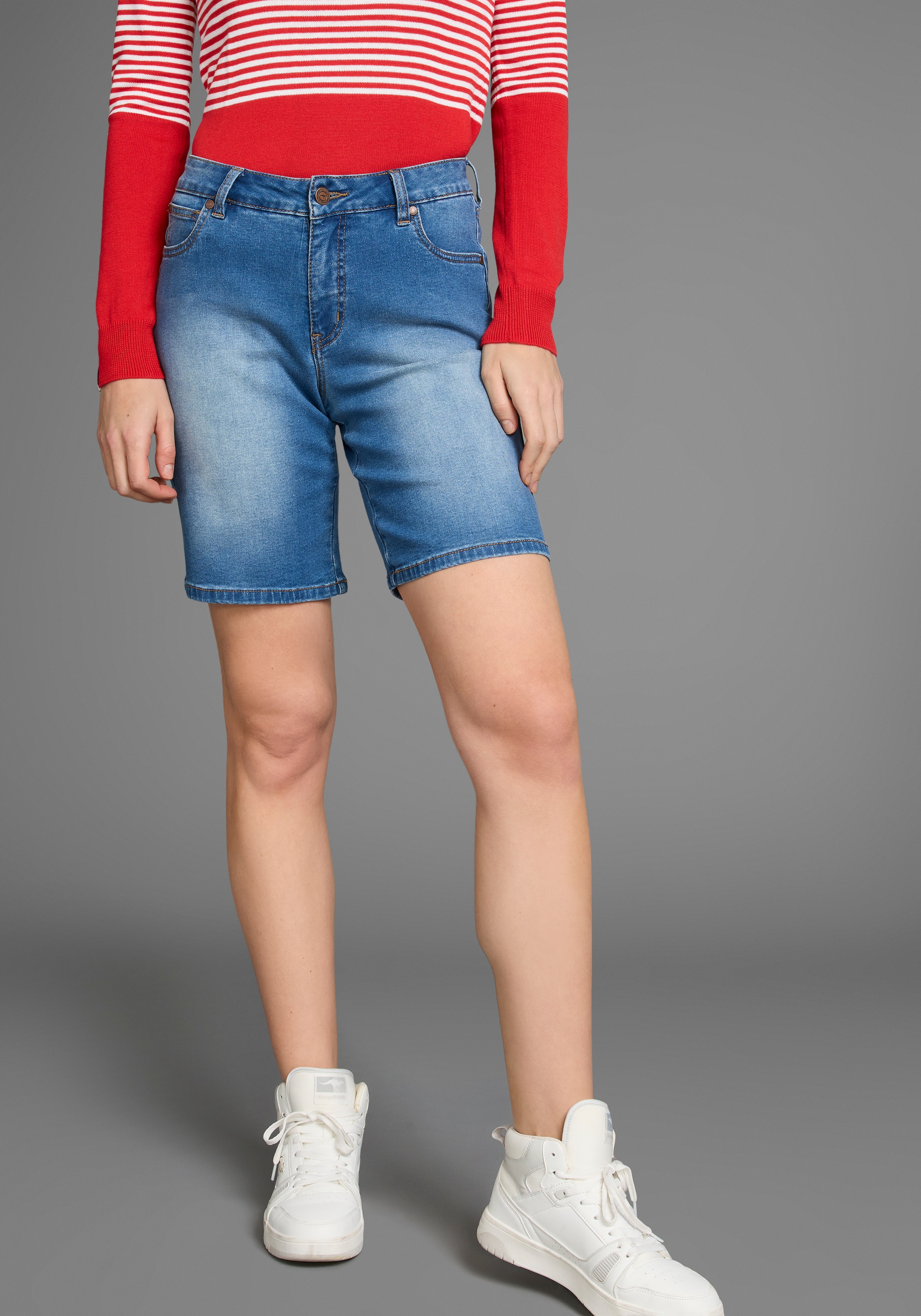 KangaROOS Jeansbermudas High Waist günstig online kaufen