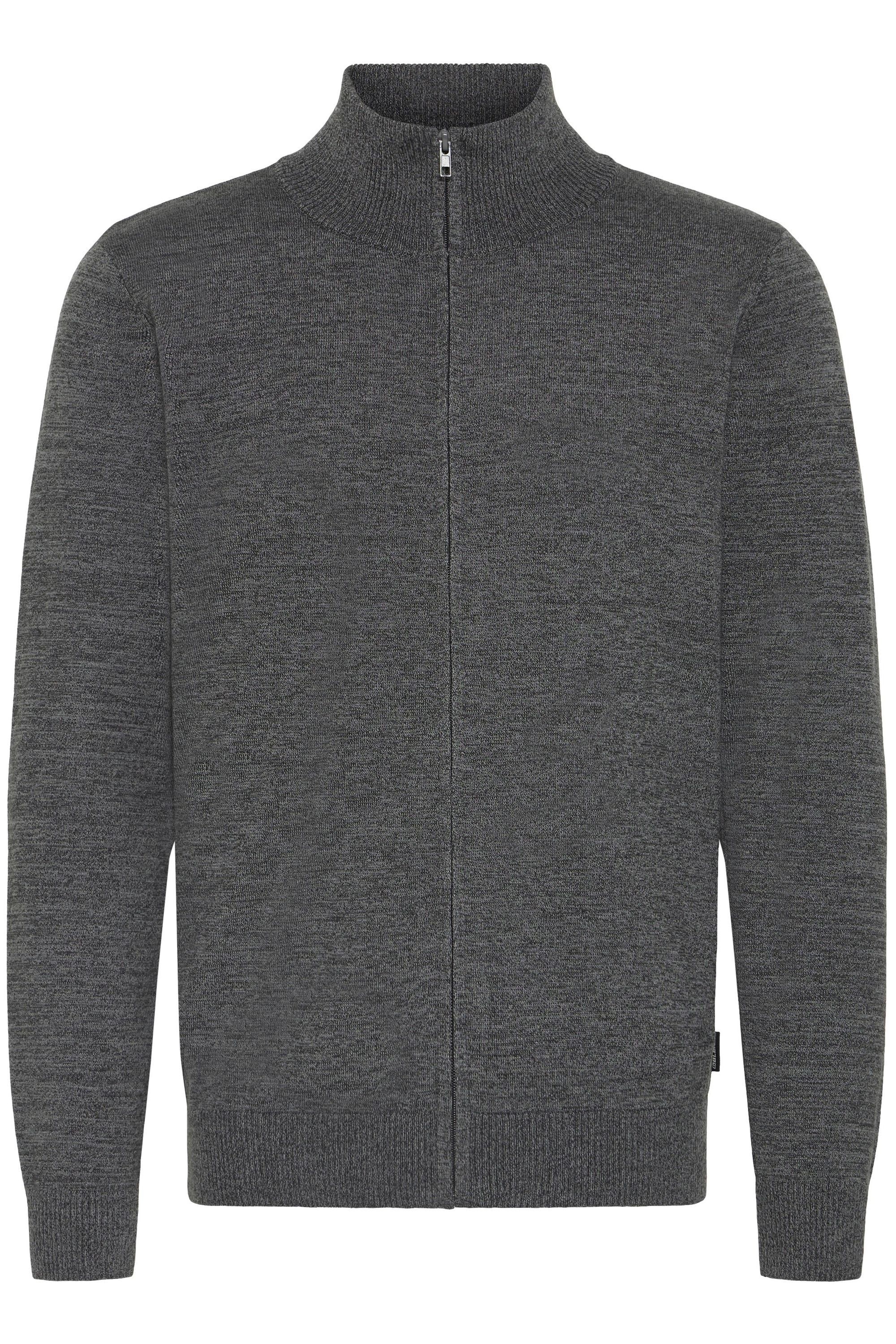 BLEND Herren Strickjacke "Trainingsjacke BHMCASSBERG", grau, Gr. L, Obermaterial: 100% Polyester PES., Strickjacken