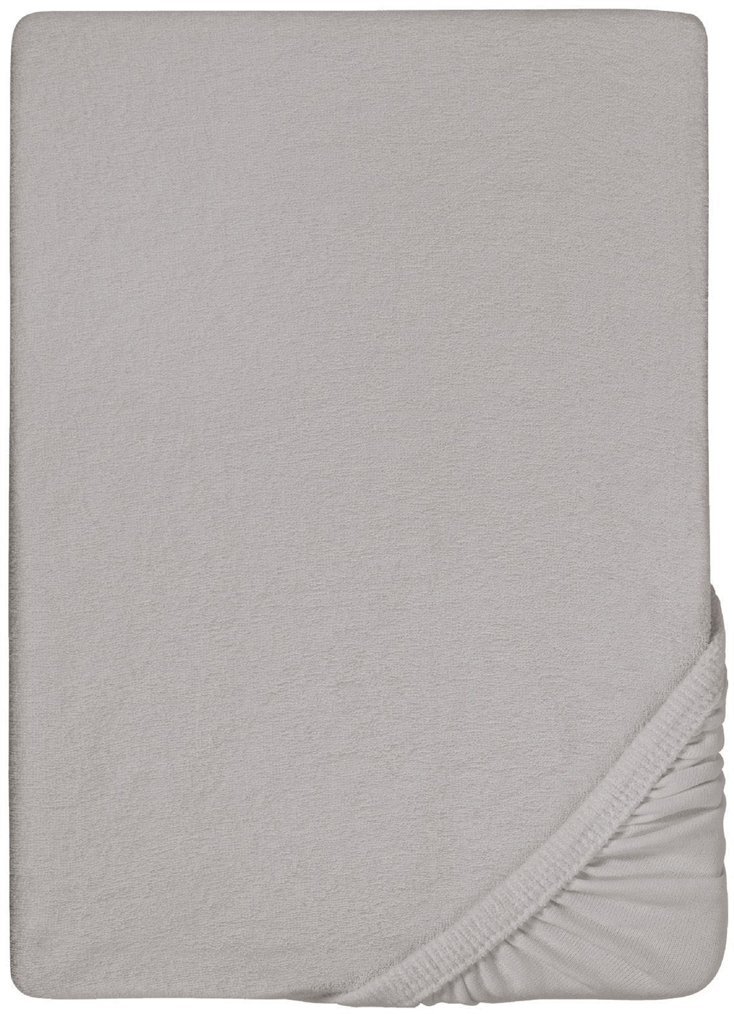 Biberna Spannbettlaken "0012344 Premium Frottee-Stretch Spannbetttuch 80% Baumwolle" Frottee-Stretch, Rundumgummi, bügelfrei, ab Größe 90 x 190 cm