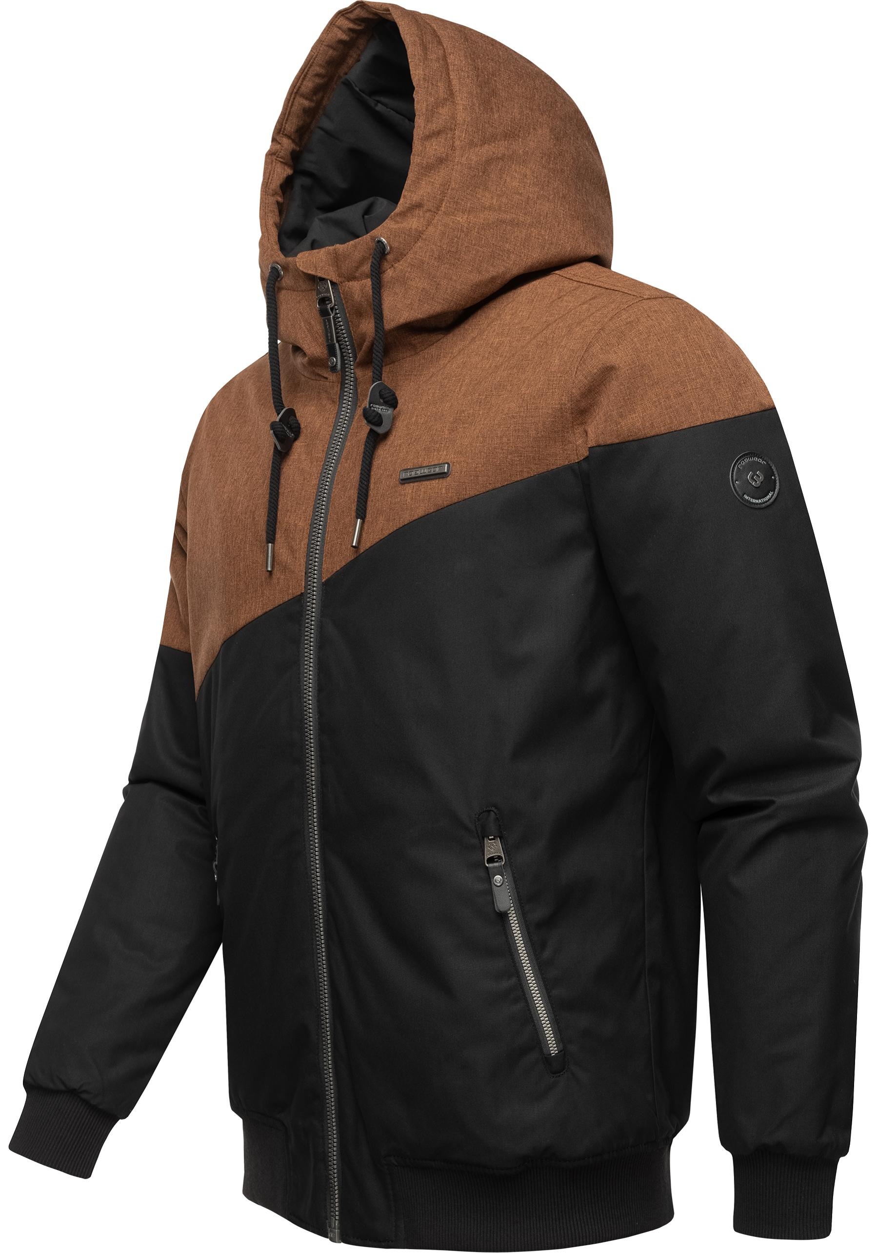 Ragwear Winterjacke »Wings«, mit Kapuze, stylische Herren Outdoorjacke mit großer Kapuze