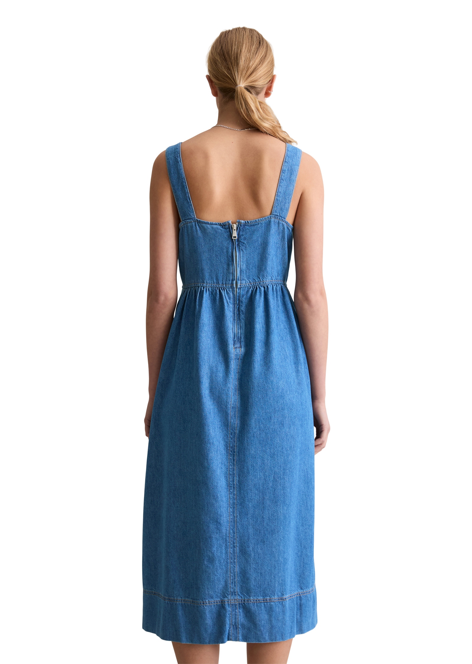 Marc O'Polo DENIM Jeanskleid »mit recyeltem Leinen-Garn«