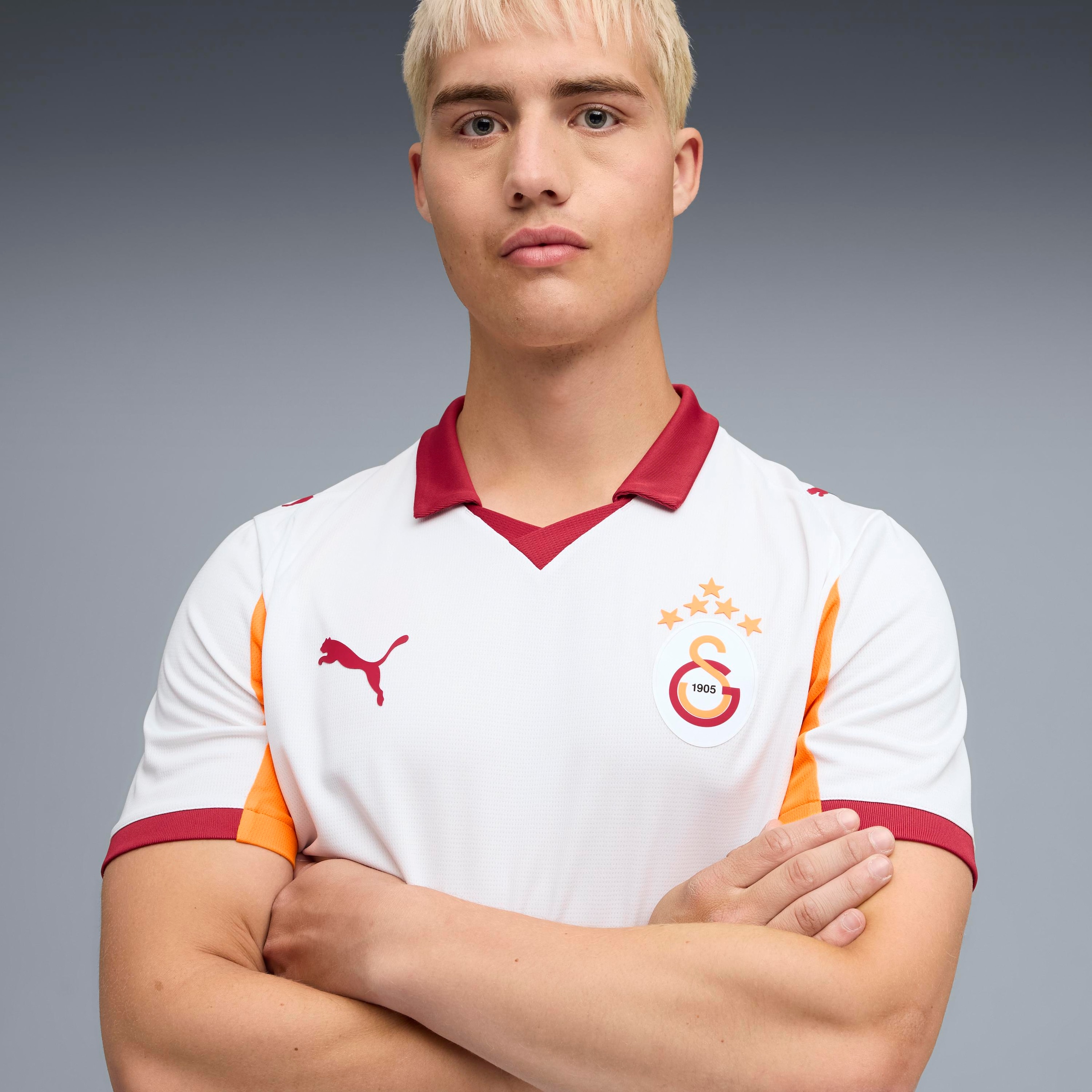 PUMA Fußballtrikot »GSK AWAY JERSEY REPLICA W/O SPONSOR WITH STAR« Auswärtstrikot Galatasaray Istanbul 2025/2026