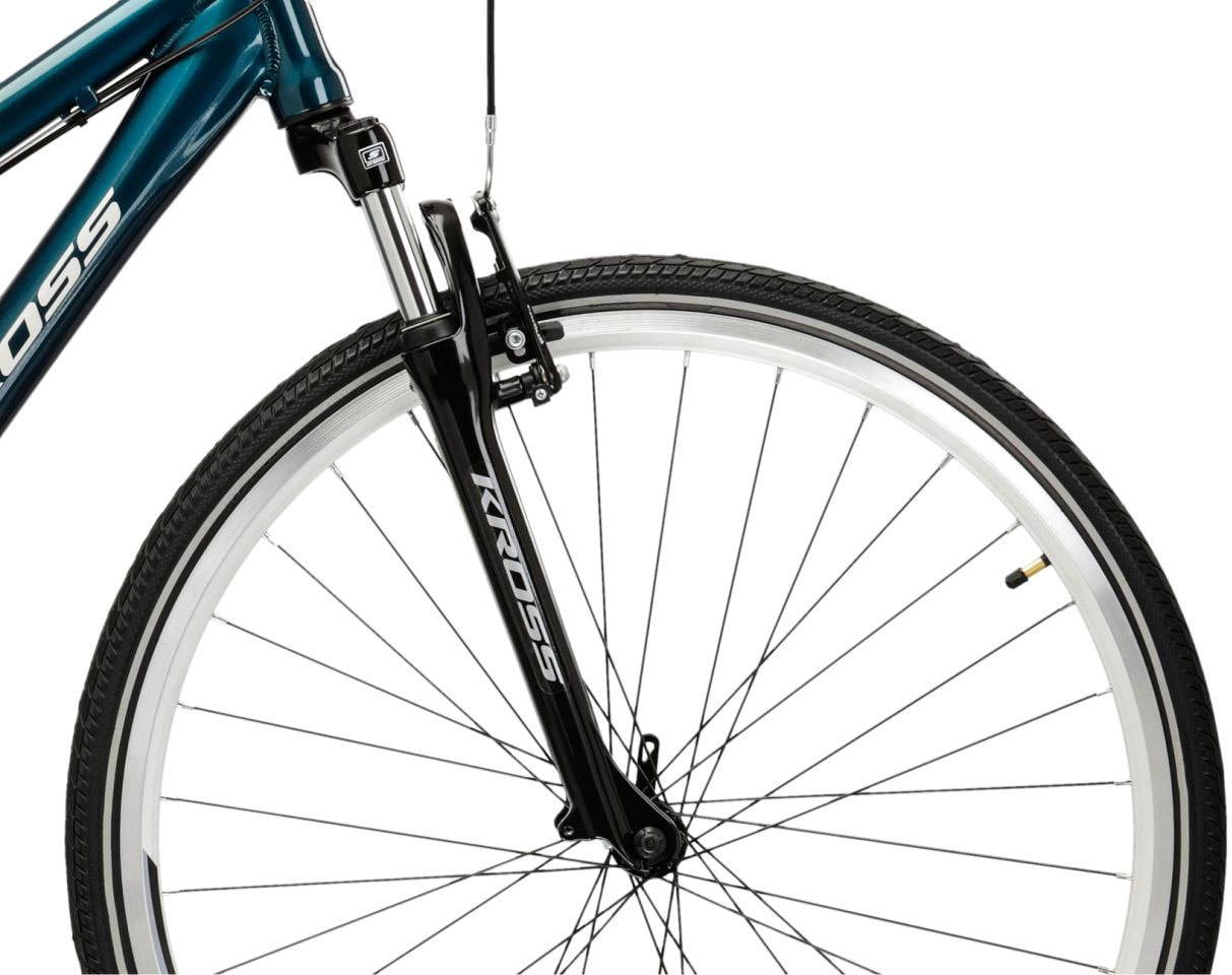 Kross Crossrad »Crossrad Damen 28" Move 1.0 türkis 24 Gänge« 24 Gang Shimano ACERA M3020 Schaltwerk Kettenschaltung