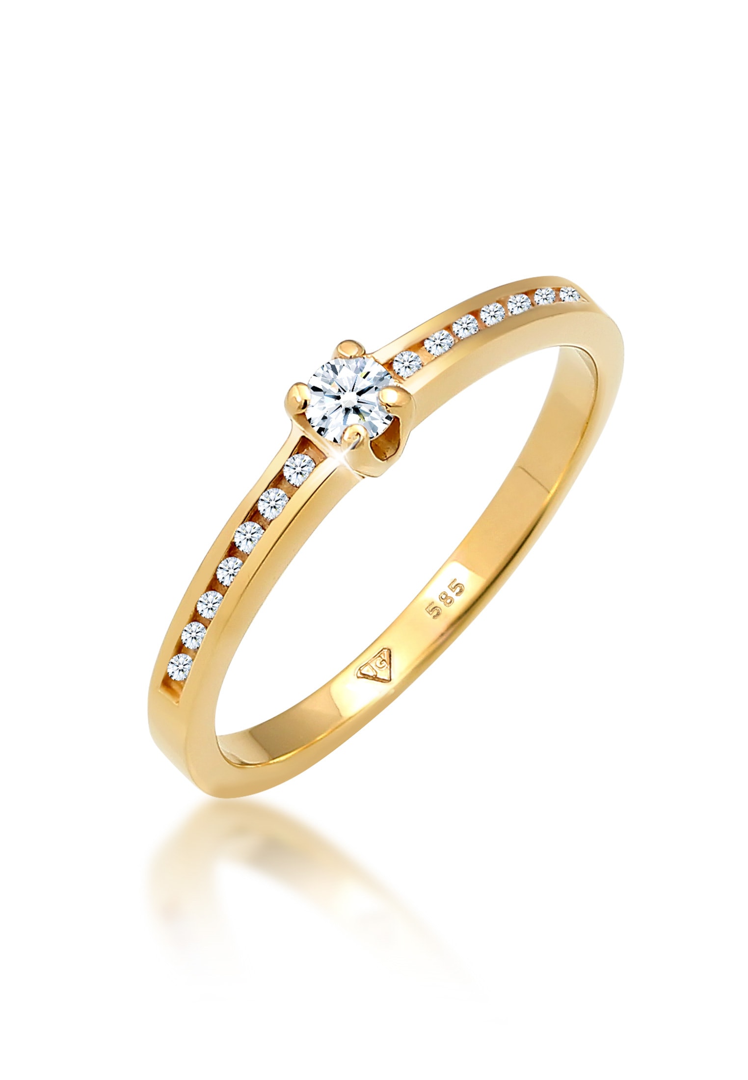Verlobungsring »Verlobungsring Diamant (0.18 ct.) 585 Gelbgold«