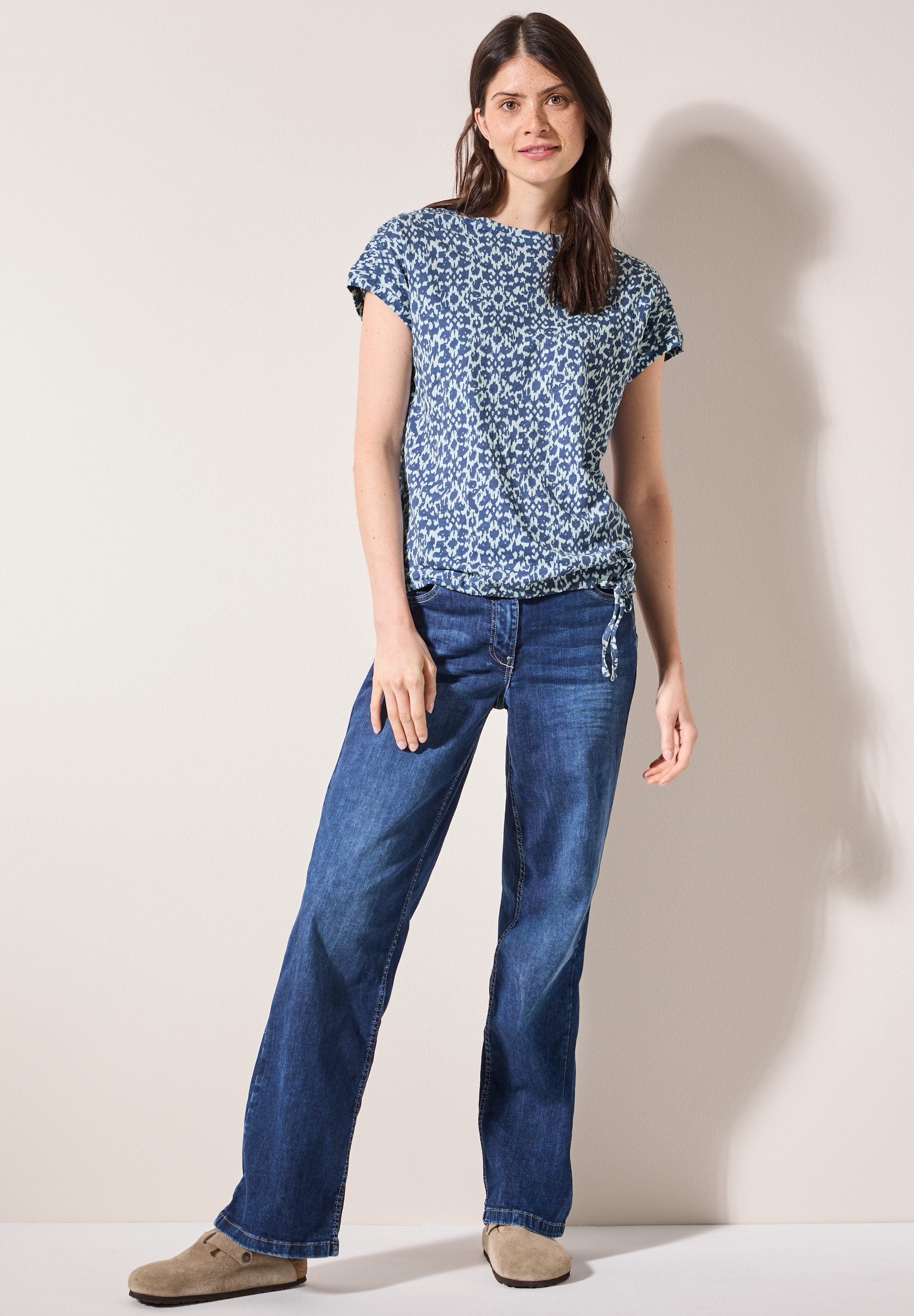 Cecil Print-Shirt, aus reiner Baumwolle