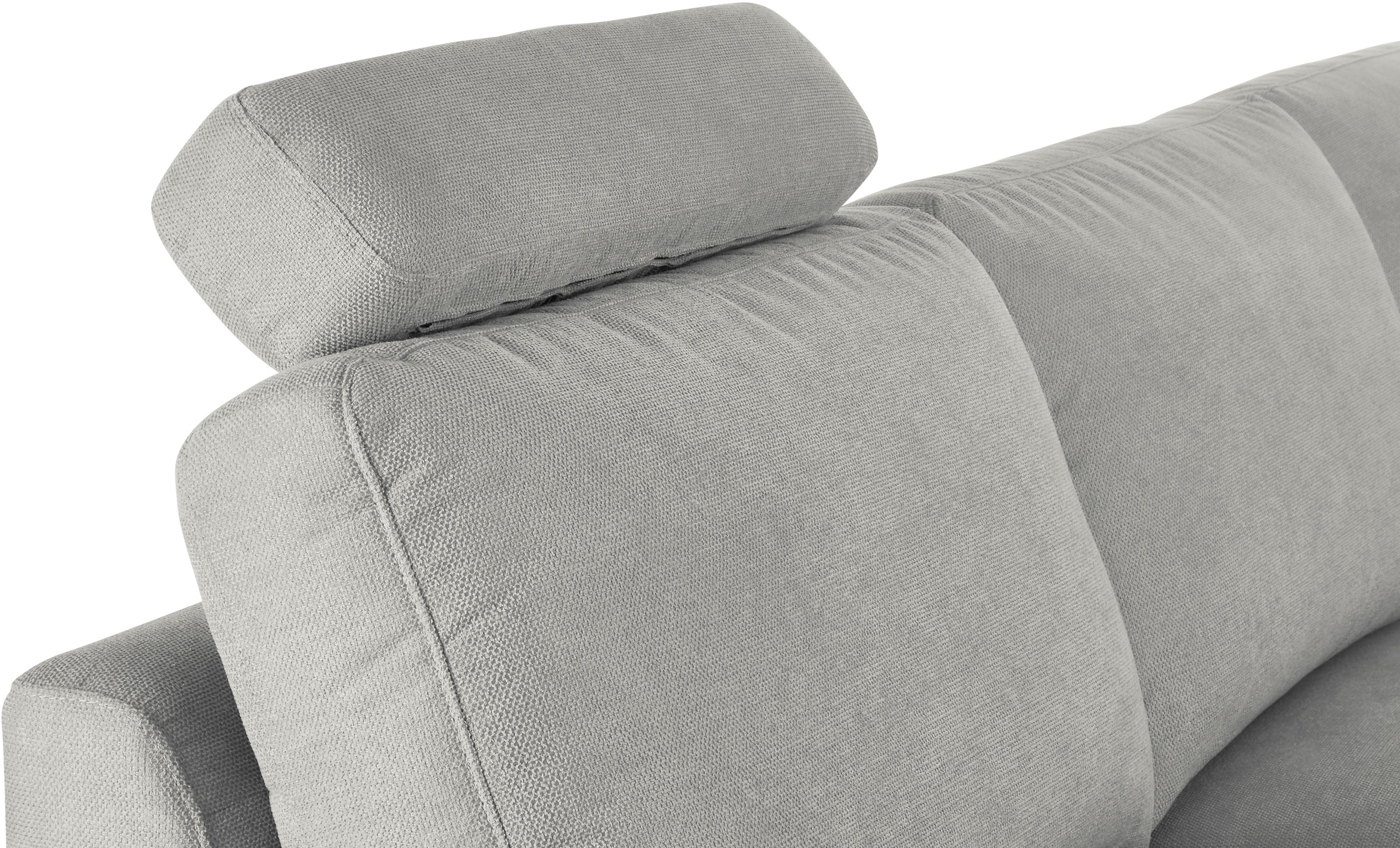 3C Candy Ecksofa »Lecce, wahlweise PUR-Schaumstoff oder Tonnentaschenfederkern«, Bett im 2,5-Sitzer, teilmotorische Schlaffunktion im Longchair, L-Form