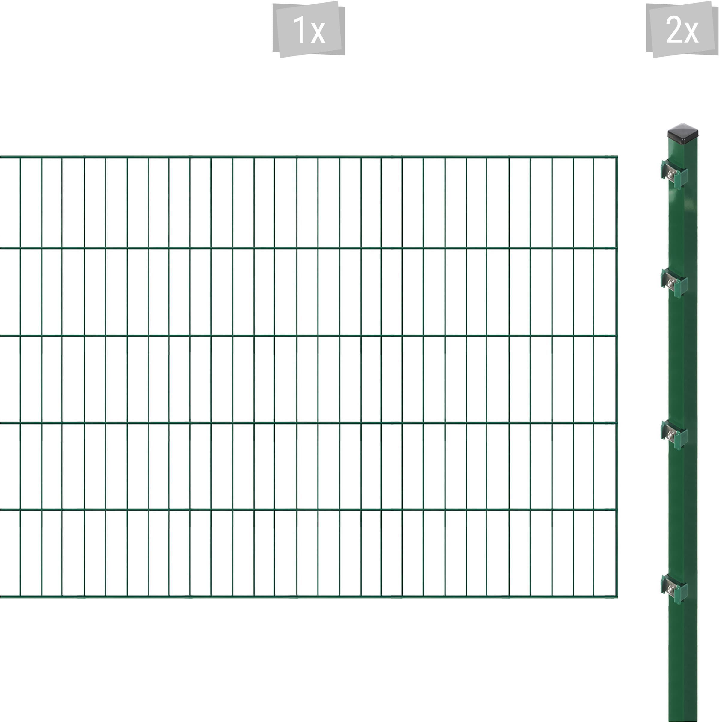 Arvotec Einstabmattenzaun "ESSENTIAL 100 zum Aufschrauben", Zaunhöhe 100 cm, Zaunlänge 2 - 60 m