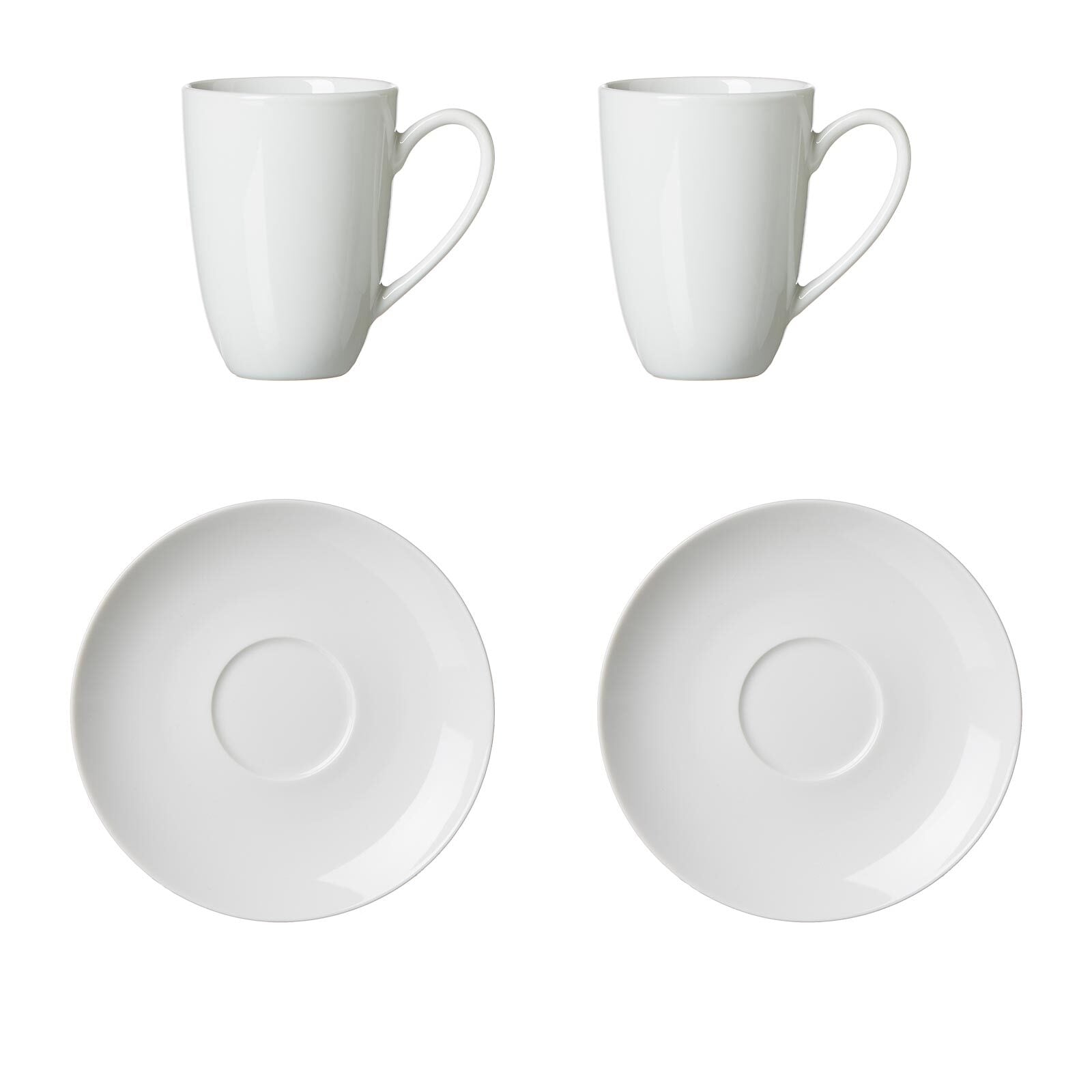 Ritzenhoff & Breker Tasse "Latte Macchiato Gläser Bianco 4er Set weiß" Spülmaschinengeeignet