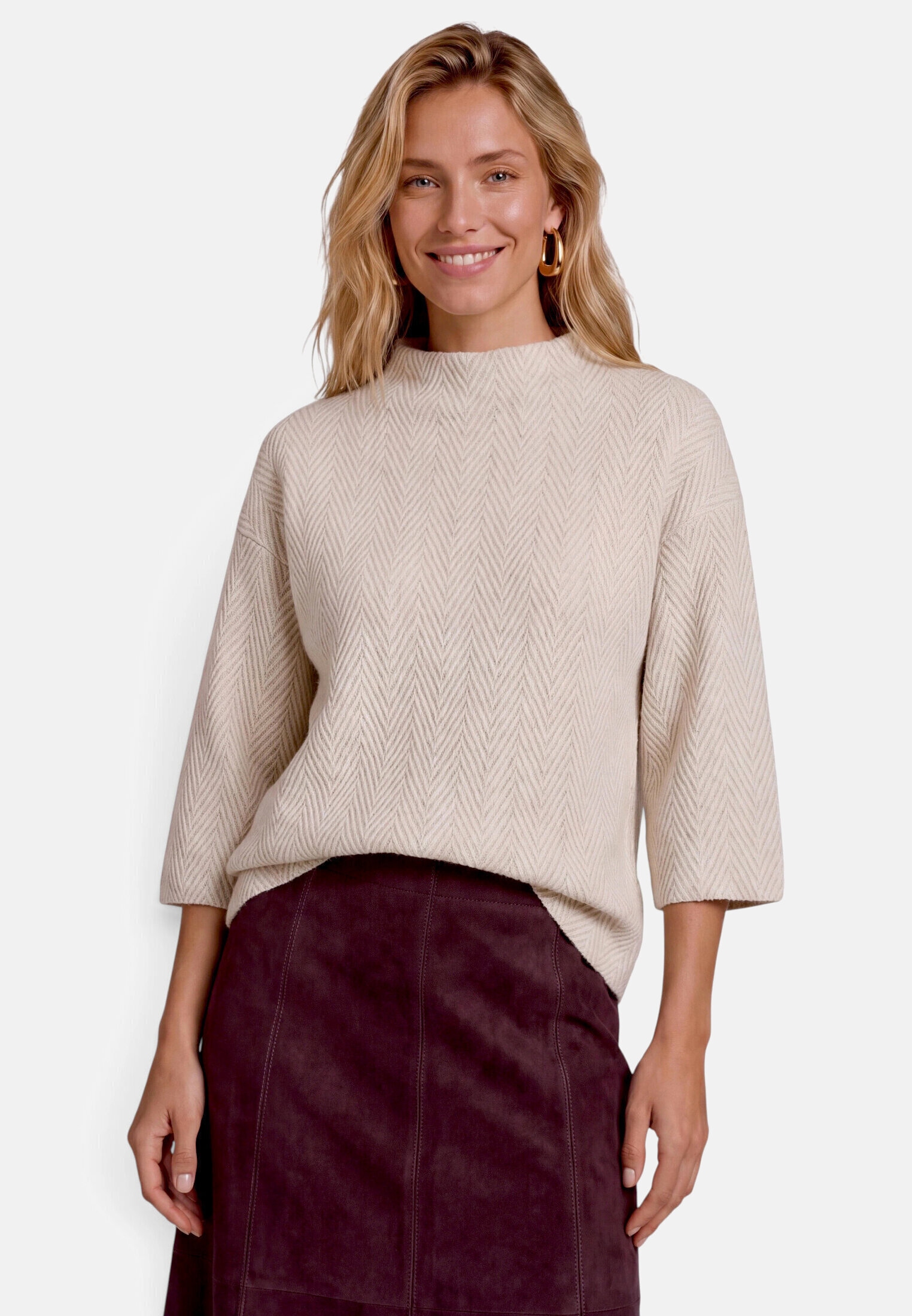 Zero Sweatshirt »Damen mit 3/4 Arm«, Material
