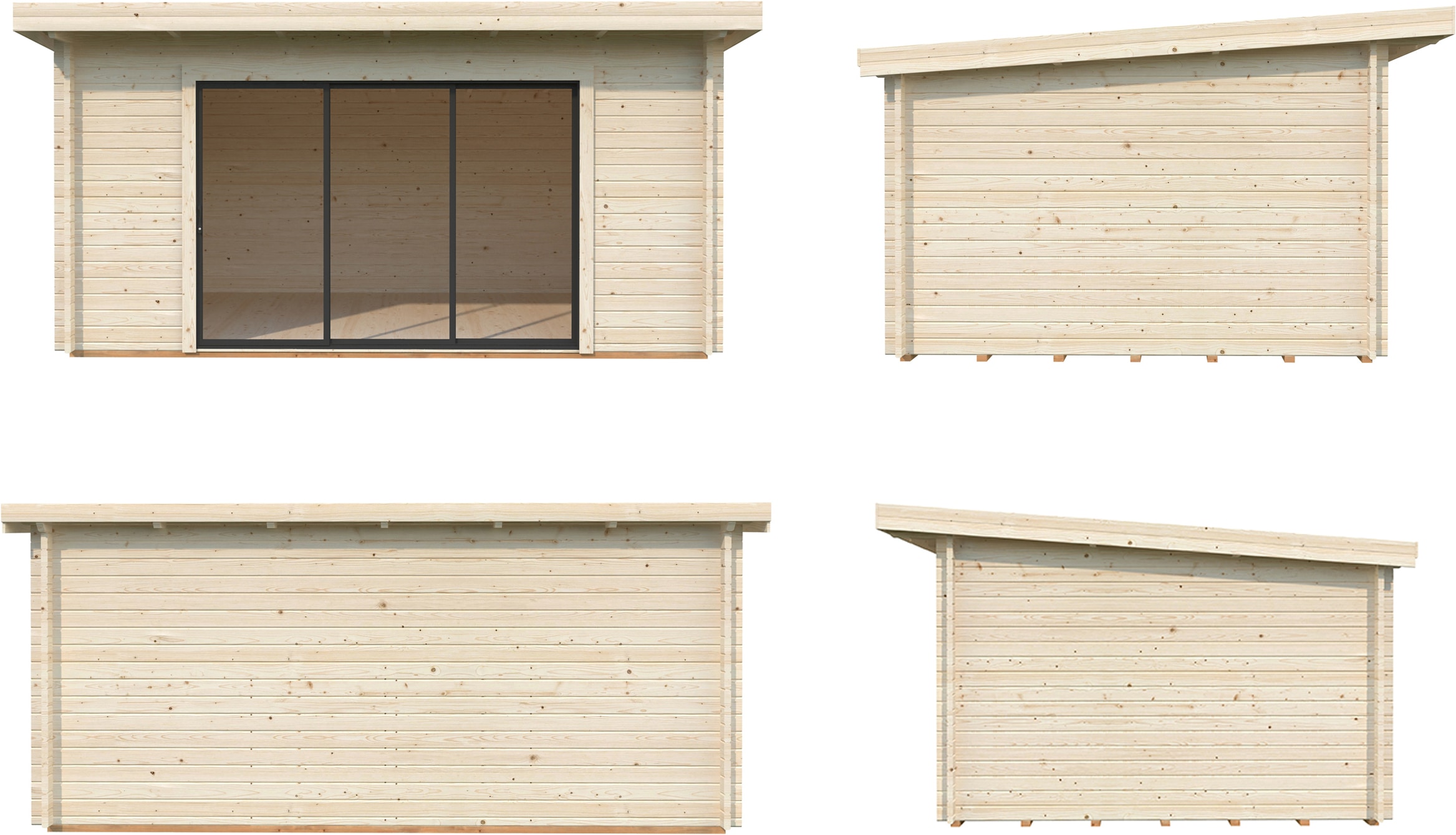 Palmako Gartenhaus »Lea 14,2 m², Slide Plus«