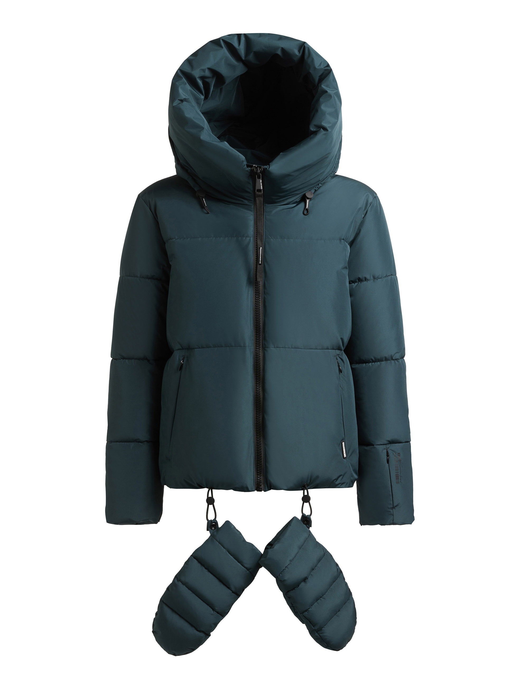 khujo Steppjacke »AUDREY2 WITH GLOVES« mit Kapuze